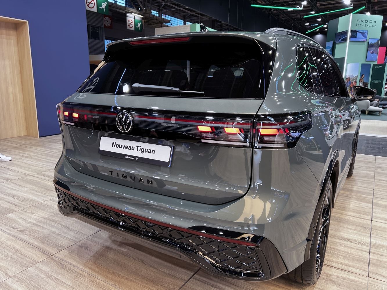 Rear end with sleek LED taillights and glossy black accents