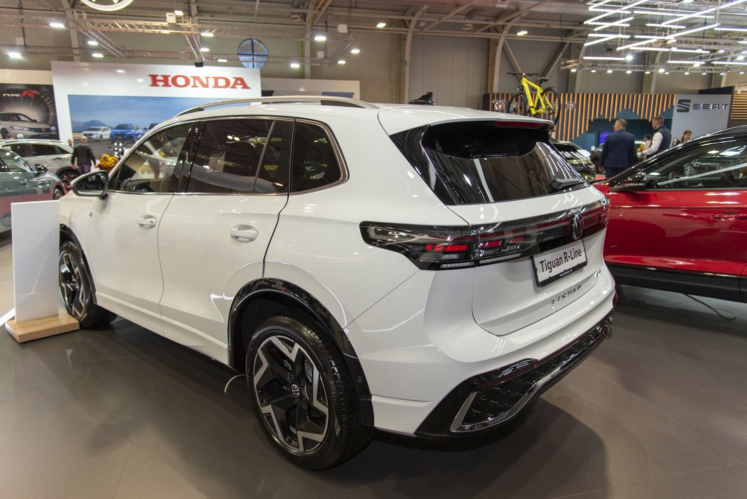 Rear and side profile with LED taillights and alloy wheels