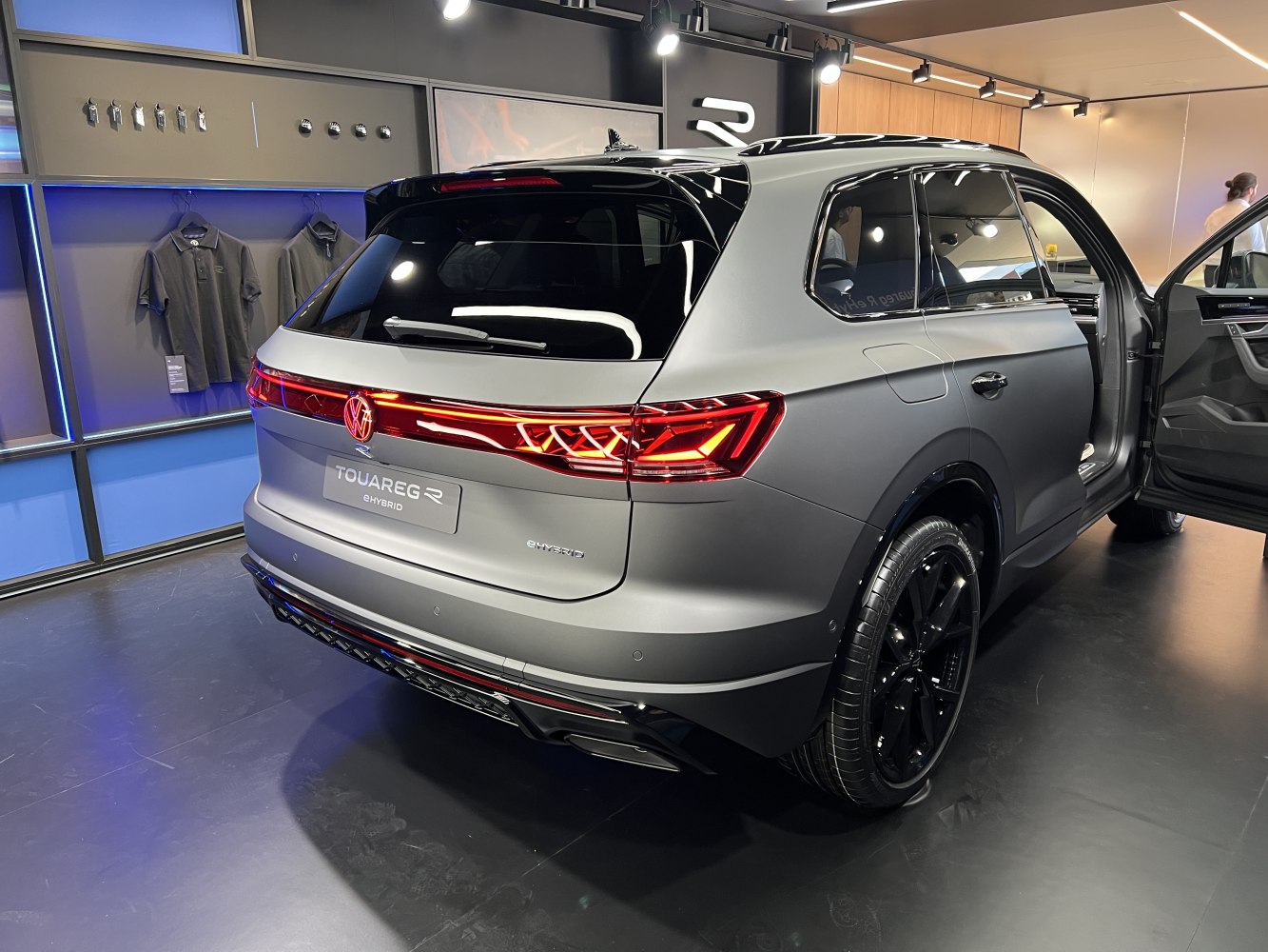 Rear view of SUV with LED taillights and eHybrid badge