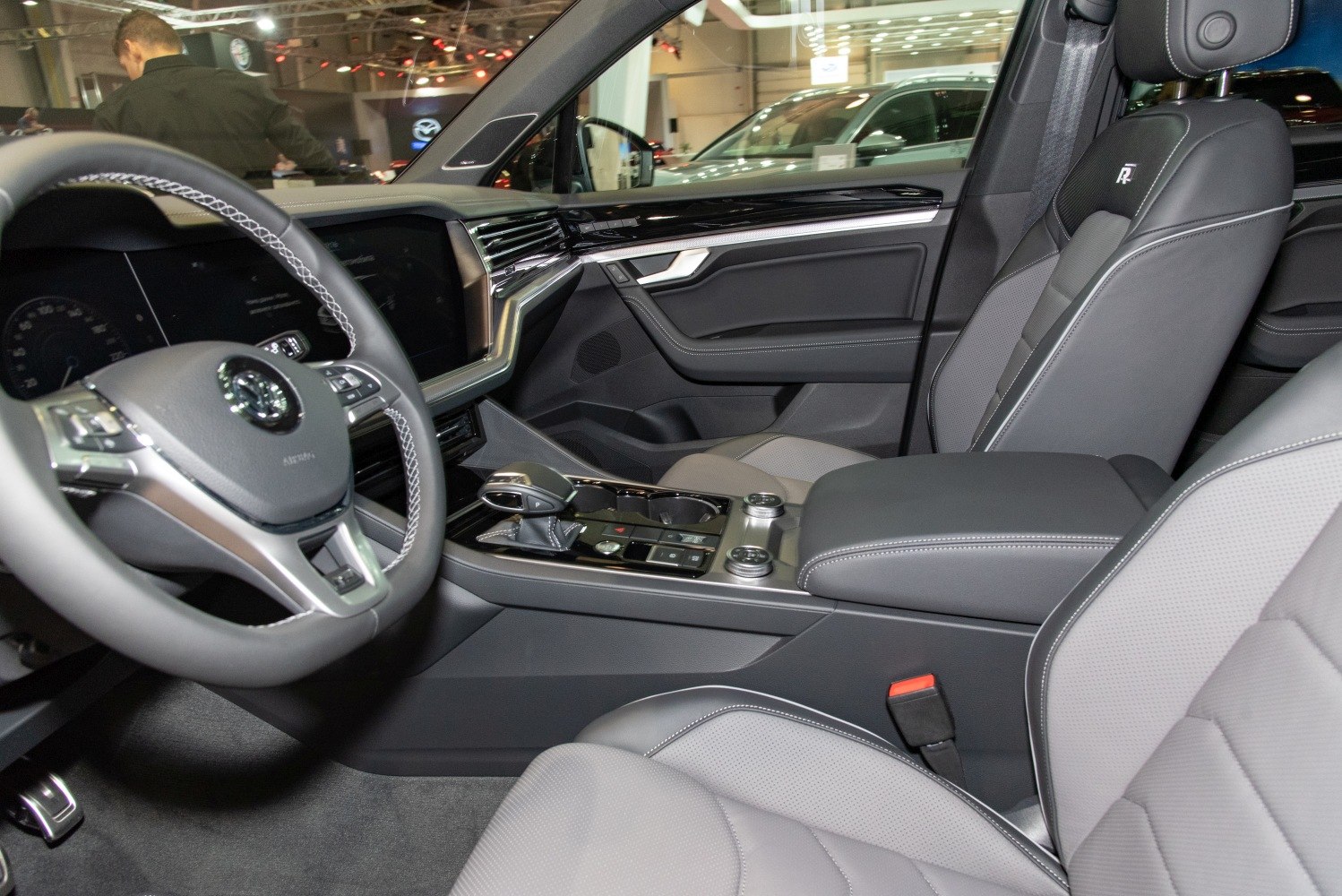 Modern dashboard and luxury front seat interior design