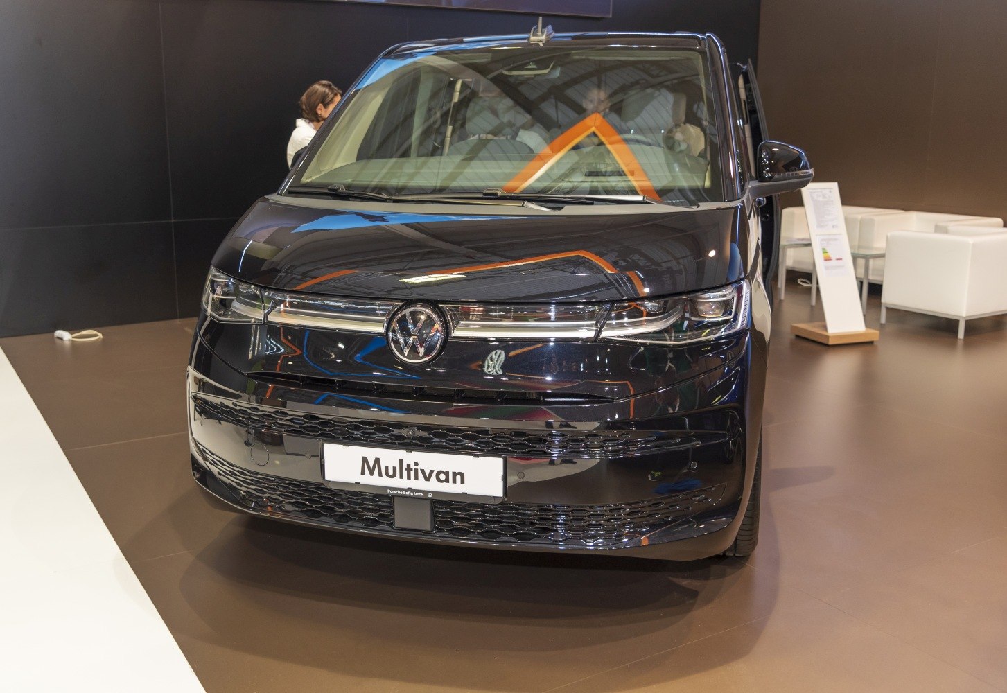 Front view with LED headlights and chrome-accented grille