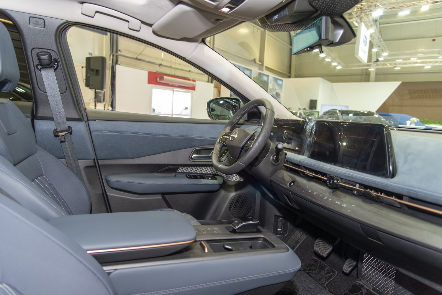Digital dashboard and touch control center console interior