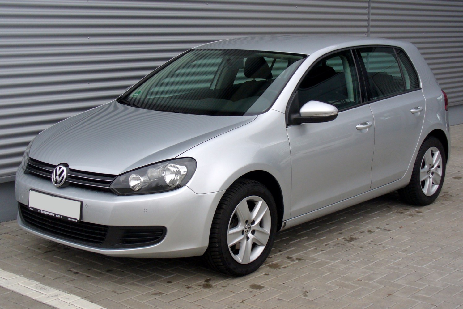 Silver 5-door hatchback with front-left angle and alloy wheels