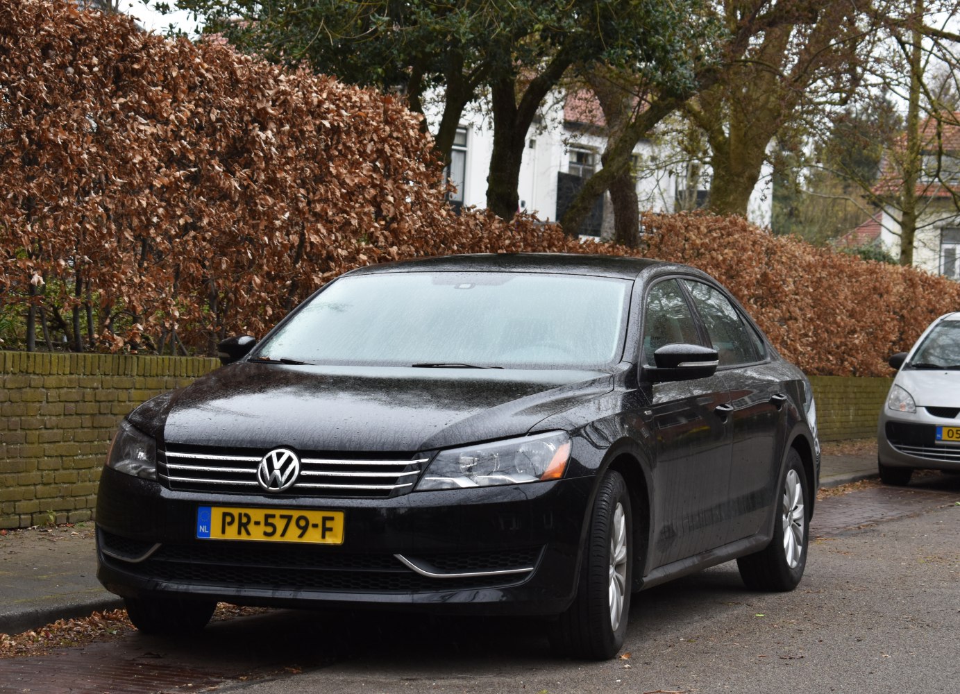 Front view with chrome grille and sleek headlights