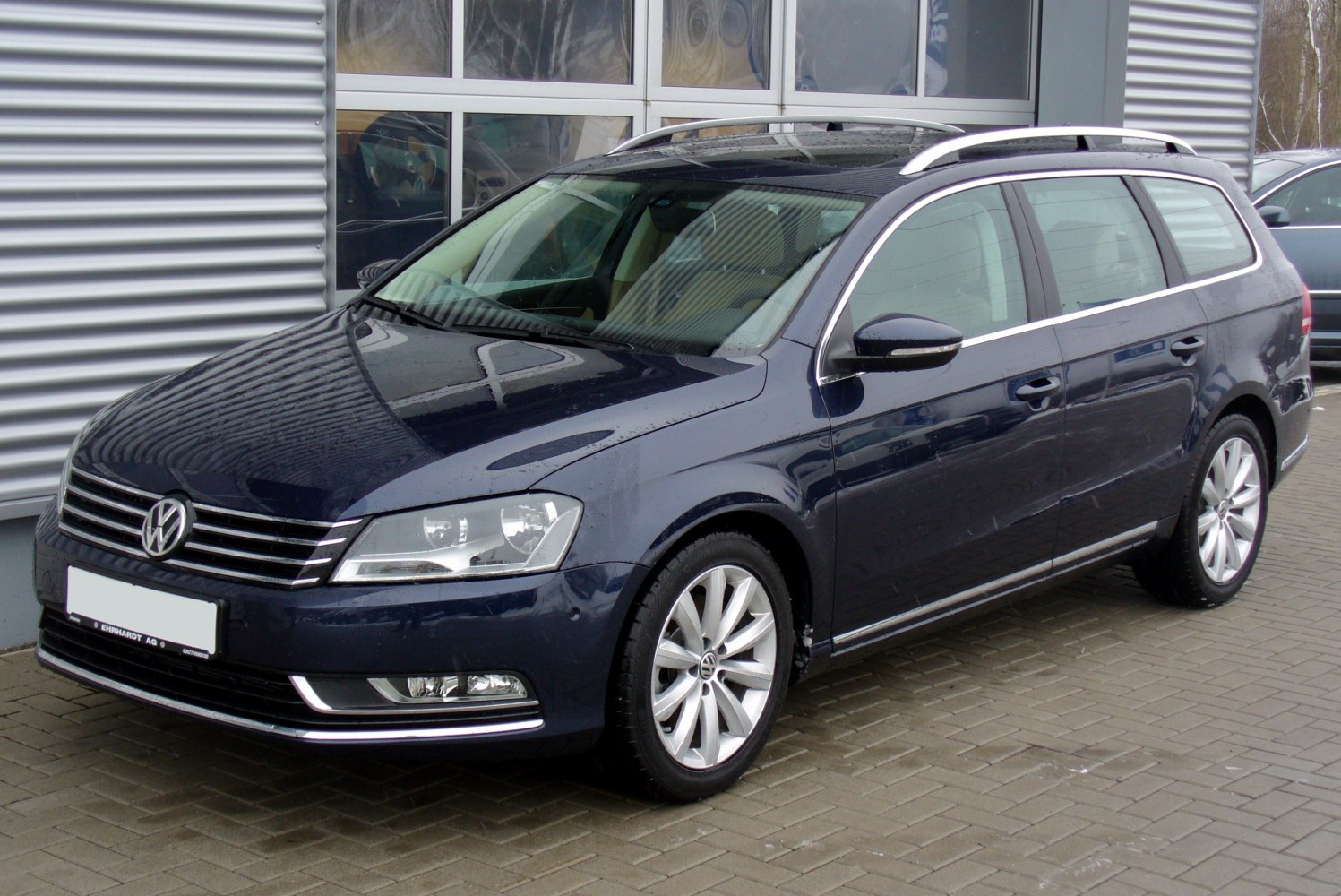 Roof rails and alloy wheels on a station wagon