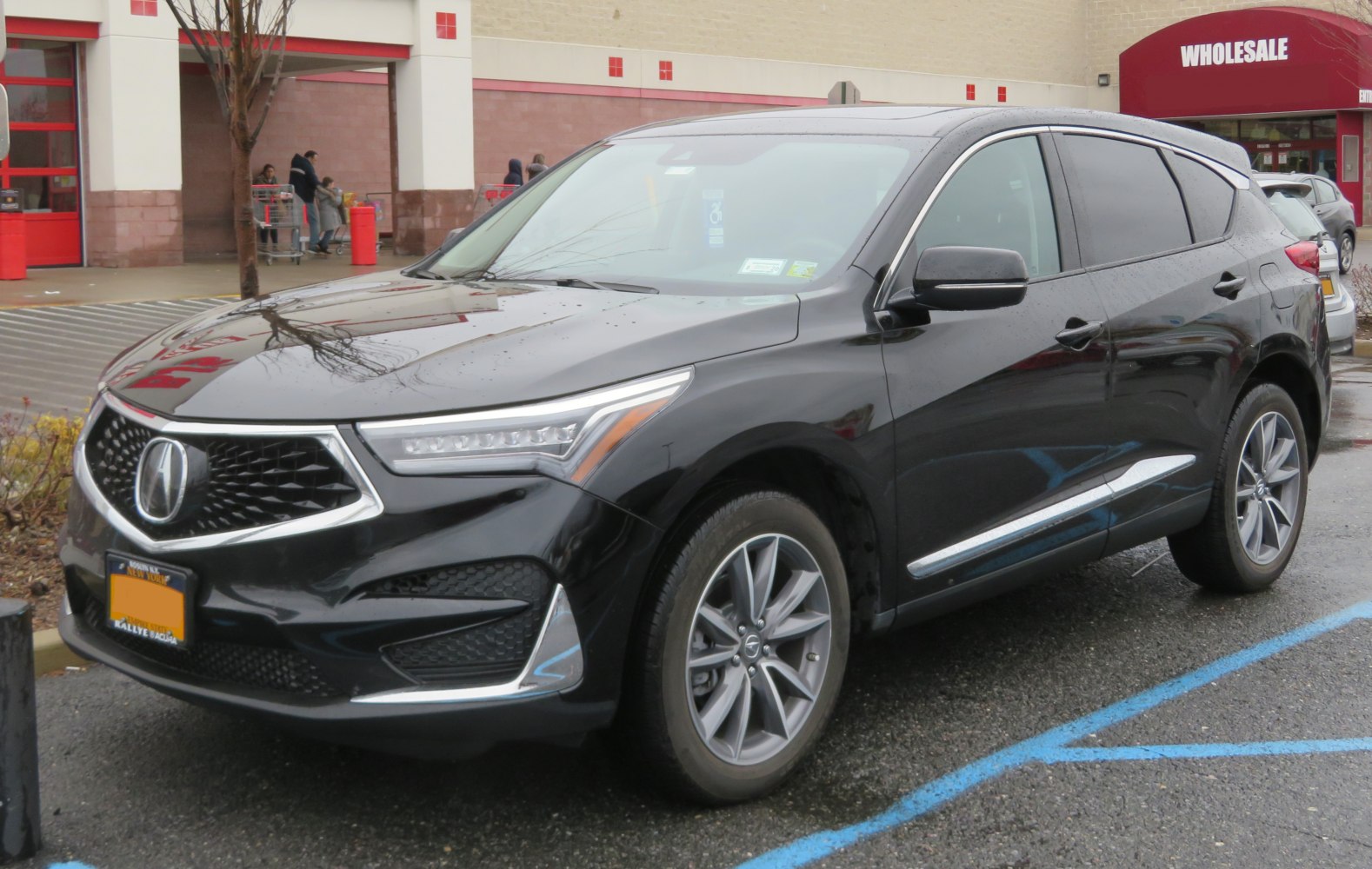SUV with sharp LED headlights and stylish alloy wheels