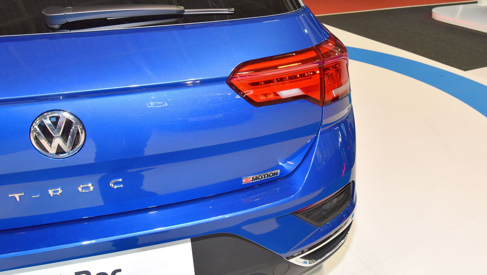 Rear taillight and 4MOTION badge on hatchback rear end
