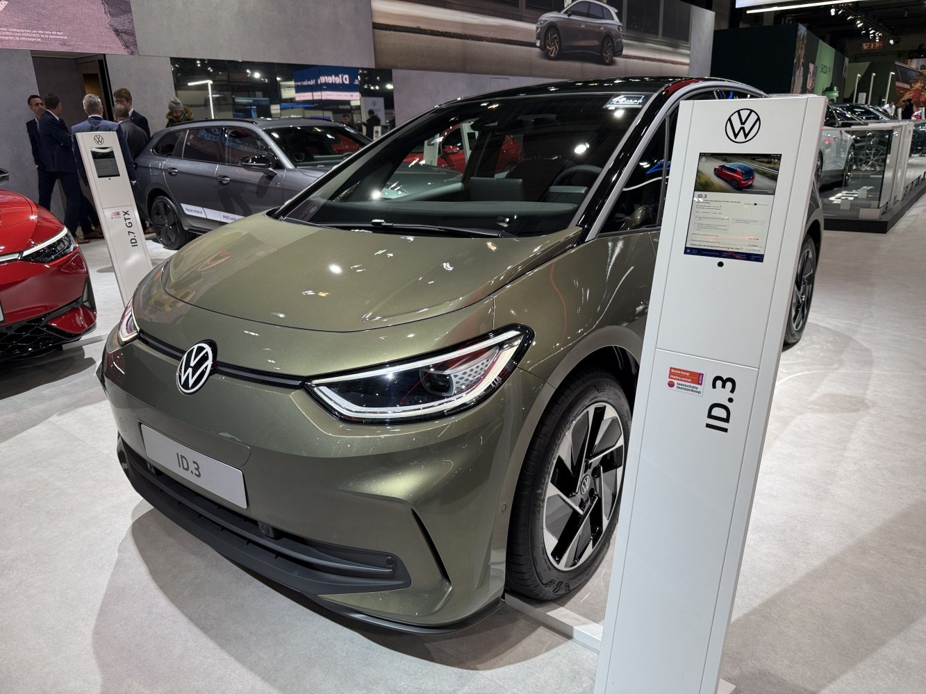 Sleek front design with LED headlights and alloy wheels
