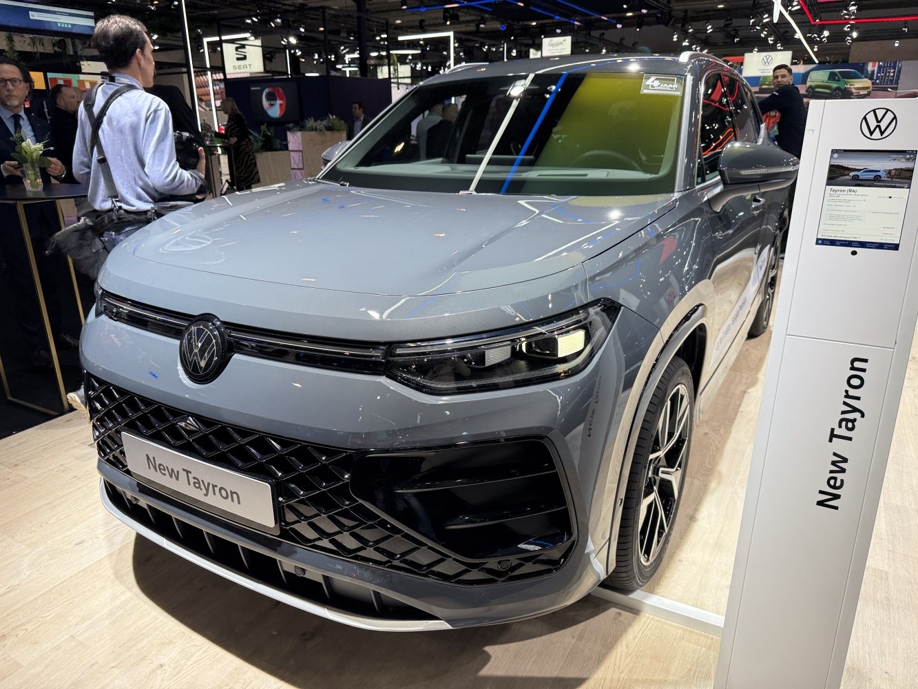 Front view with LED headlights and modern grille design