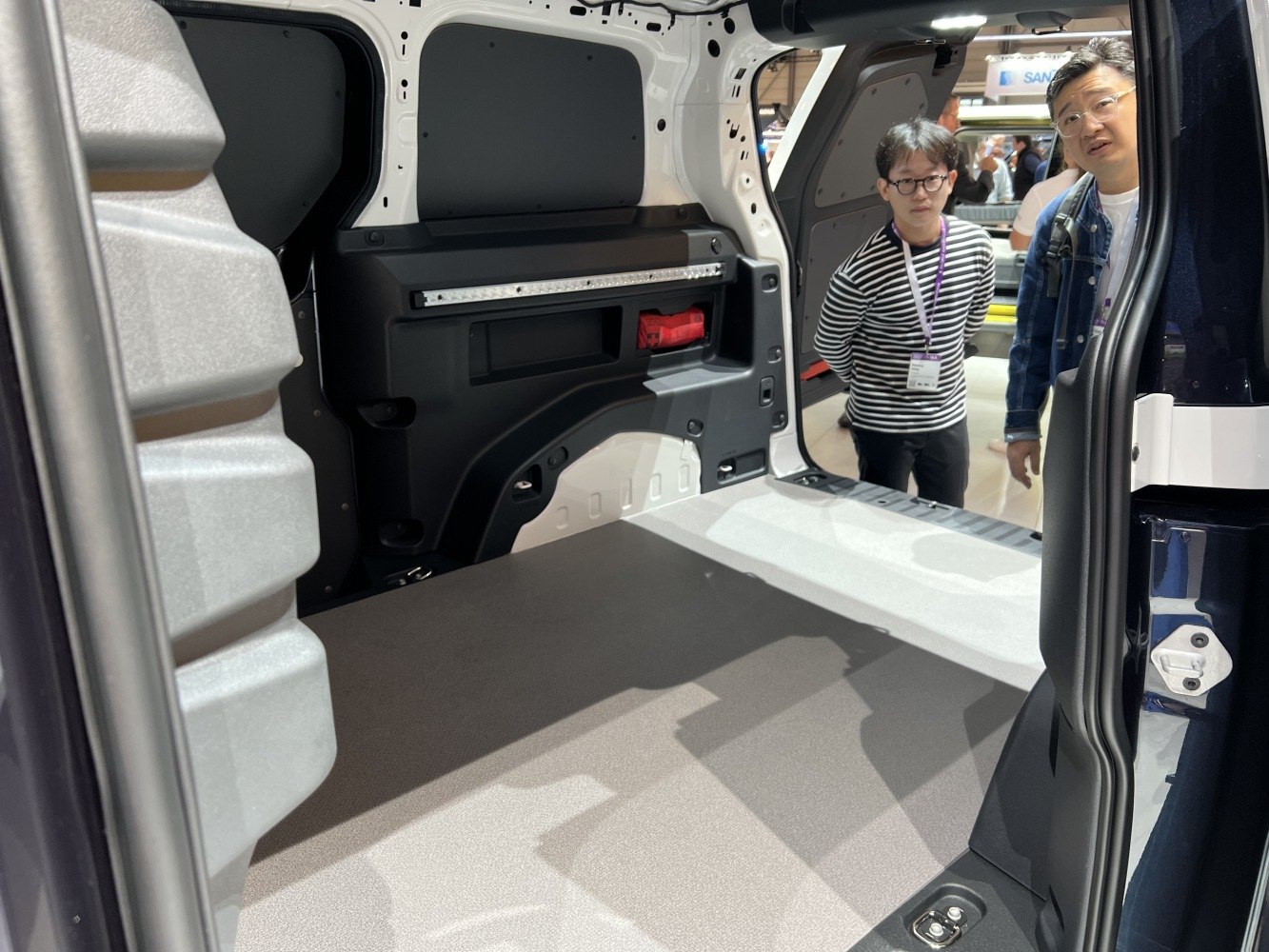 Spacious and practical cargo interior of a modern electric van