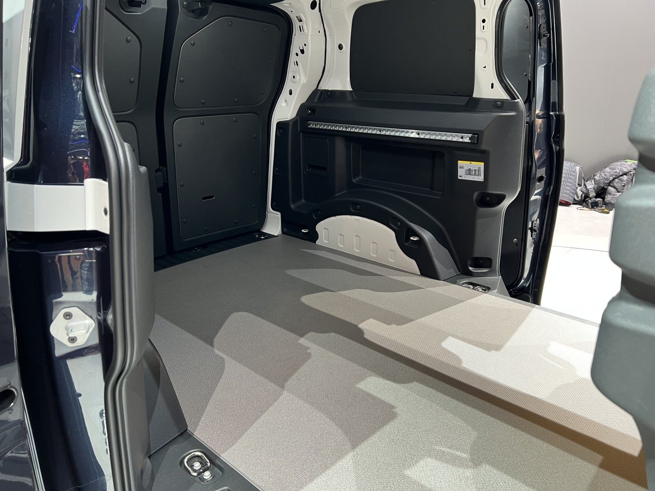 Spacious and practical cargo interior of a van