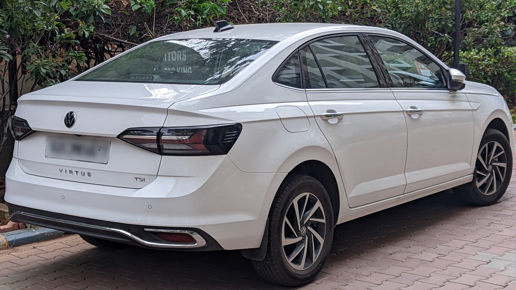 Rear and side exterior with LED taillights and sleek body lines