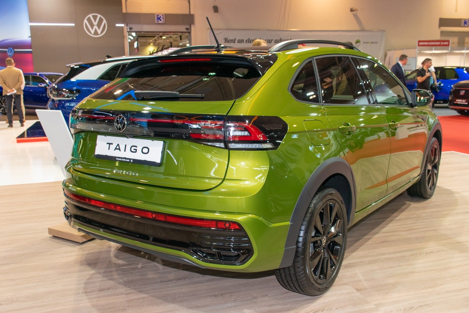 Rear view with distinctive taillights and sporty black accents