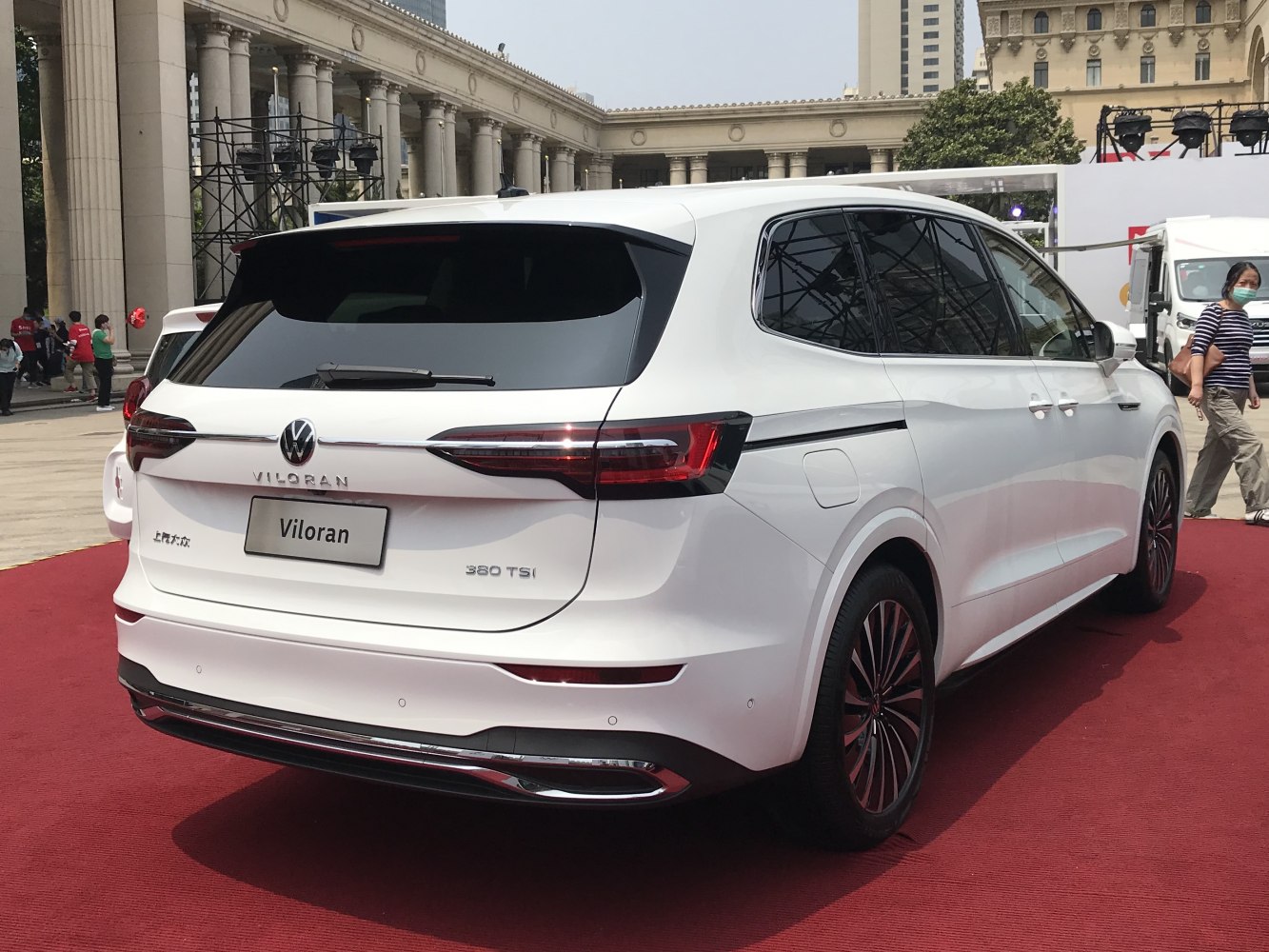 Rear and side profile with sleek LED tail lights and aerodynamic design
