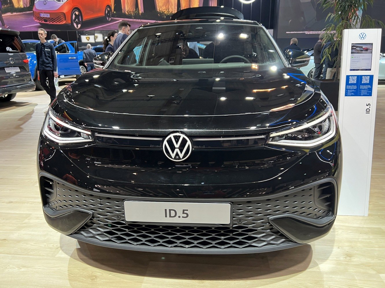 Front close-up with LED headlights and unique grille design
