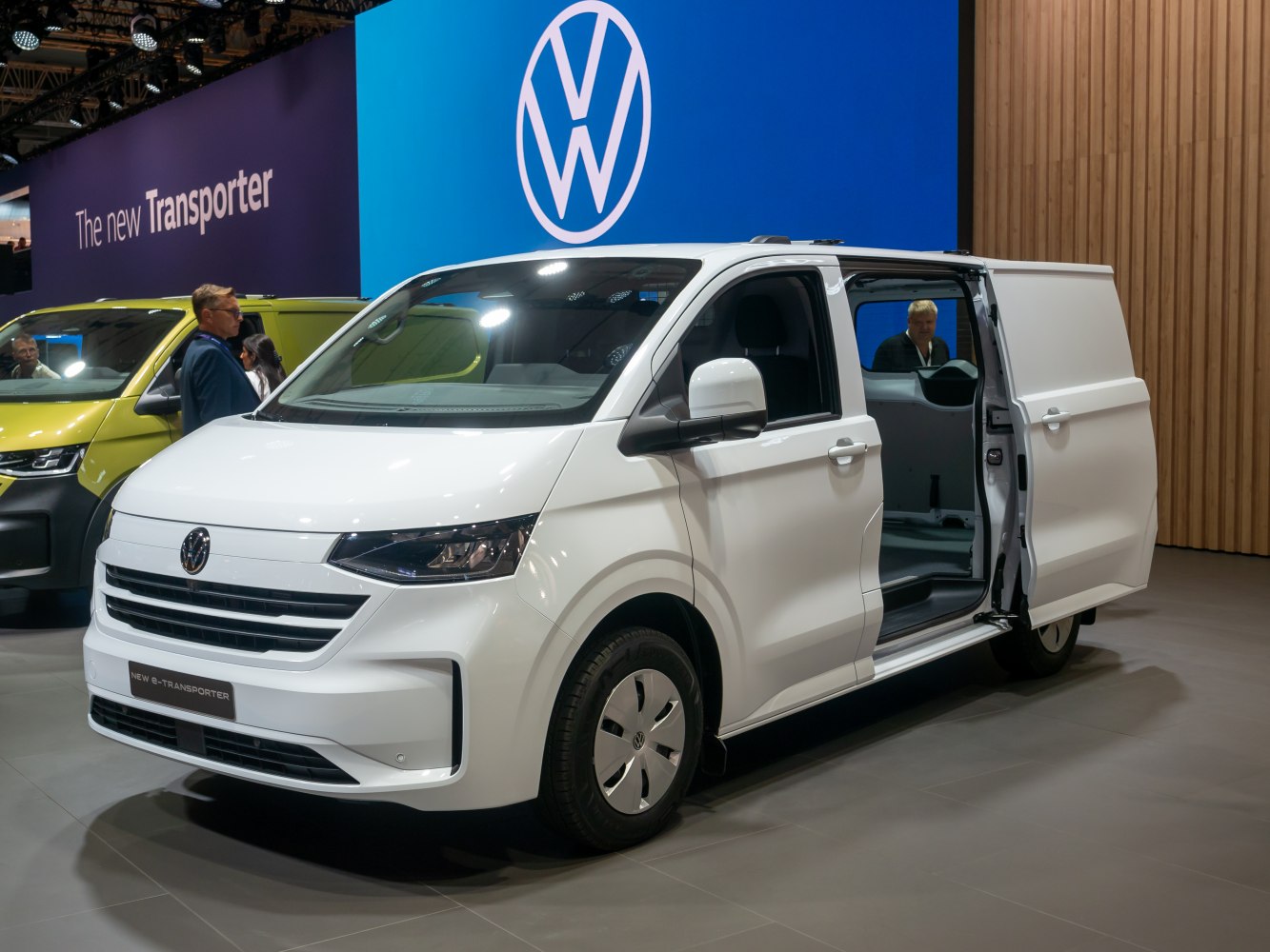Sliding side door and modern front design of panel van
