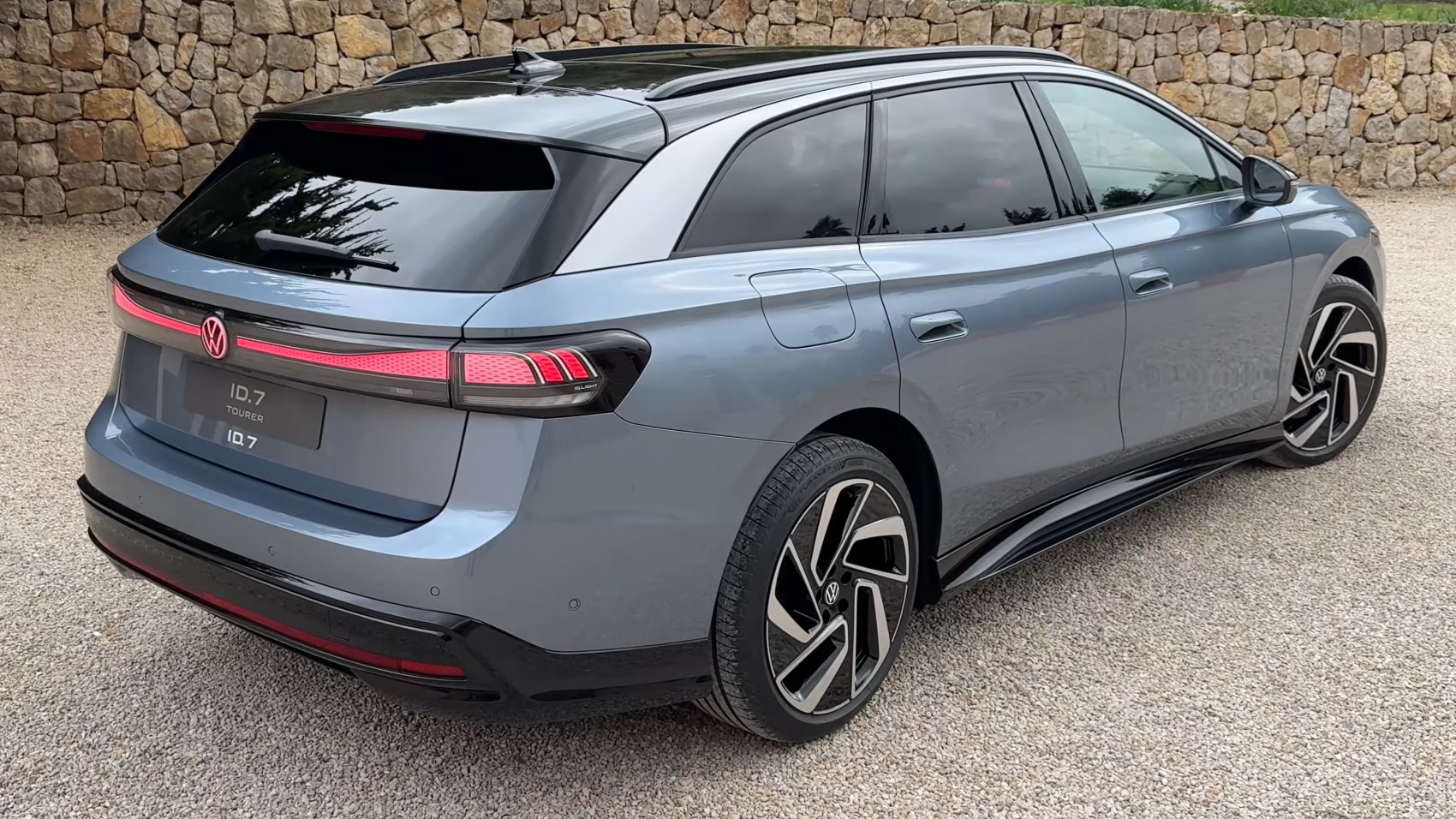 Rear and side view with LED tail lights and alloy wheels