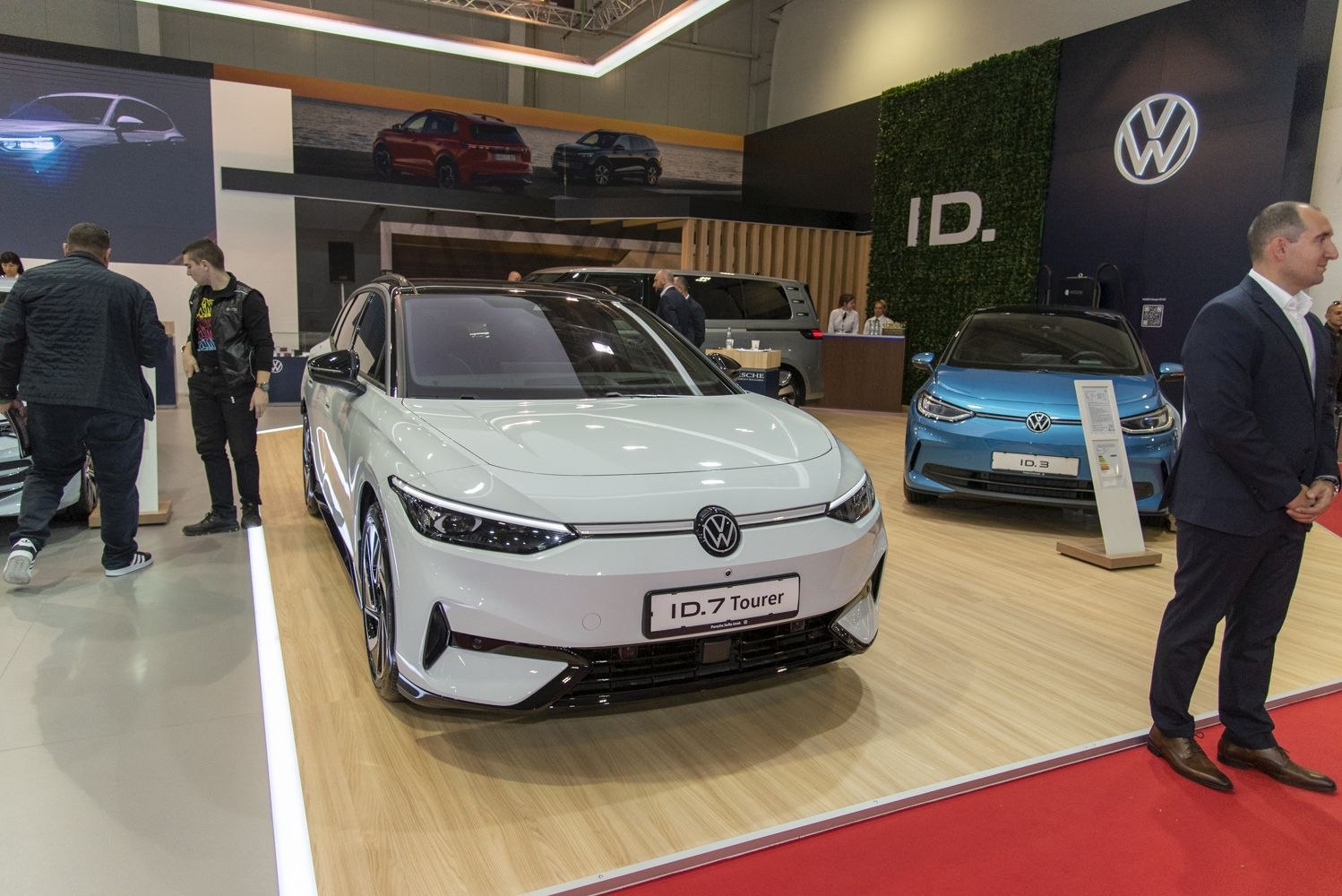 Front view with sleek LED headlights and aerodynamic design