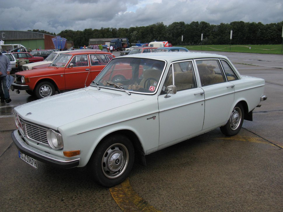 Classic 1960s vintage four-door sedan with chrome details