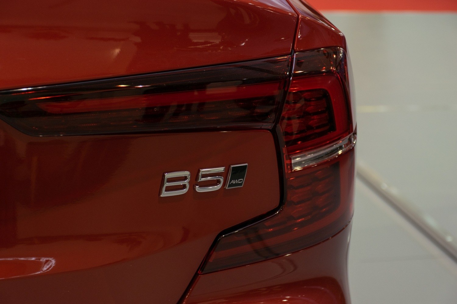 Rear B5 AWD badge and tail light design