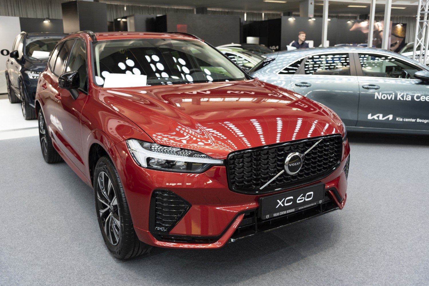 Dynamic front grille and sleek headlights of a modern SUV