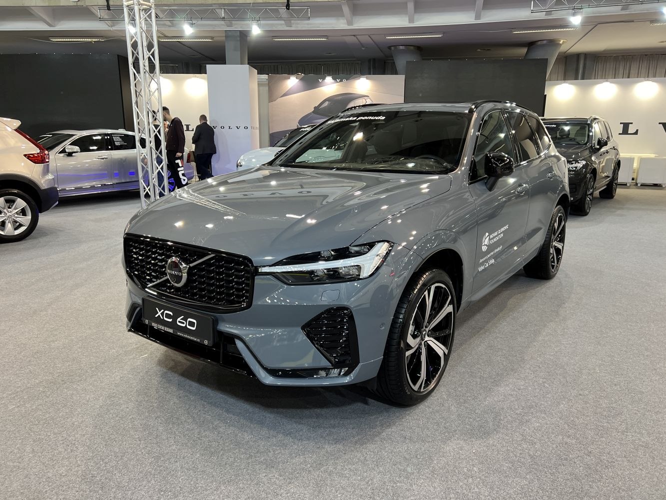 Front grille and LED headlights design of a modern SUV