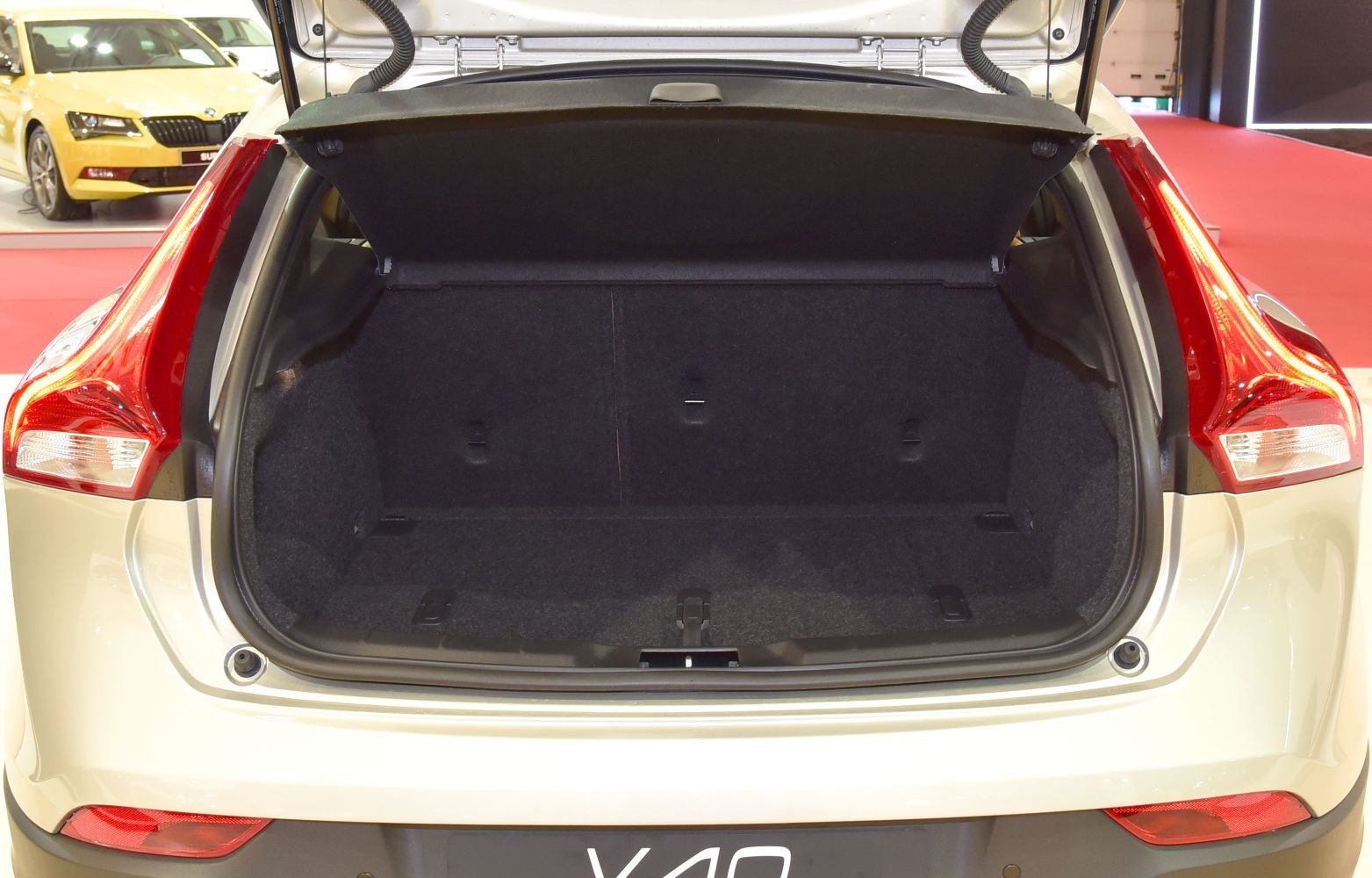Open rear trunk showcasing spacious cargo area