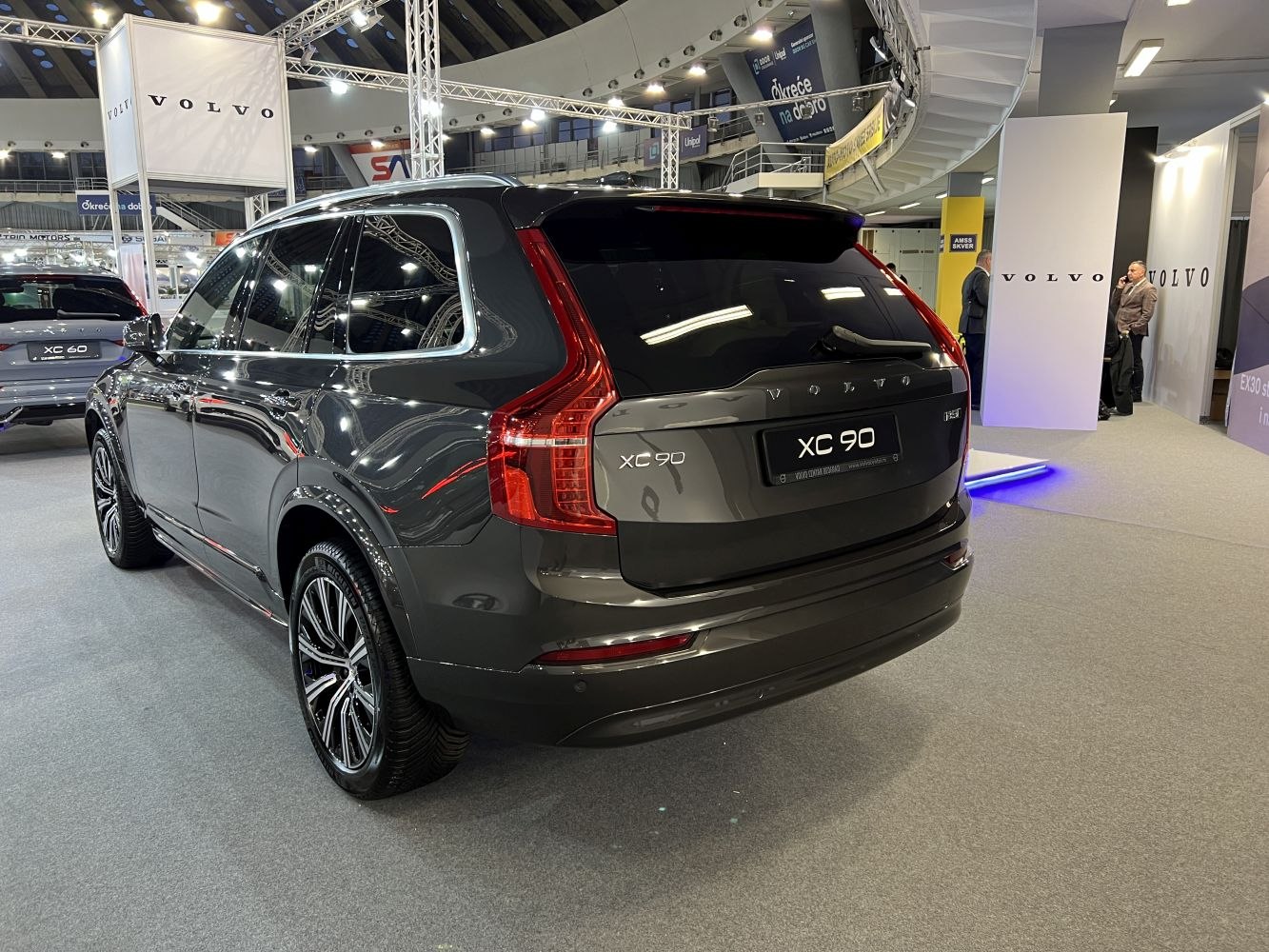 Rear view of SUV with prominent LED tail lights and alloy wheels