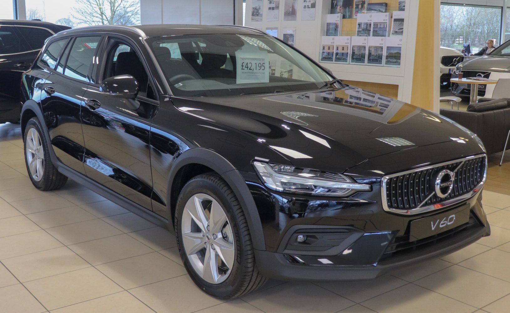 Black SUV with signature frontal grille and LED headlights