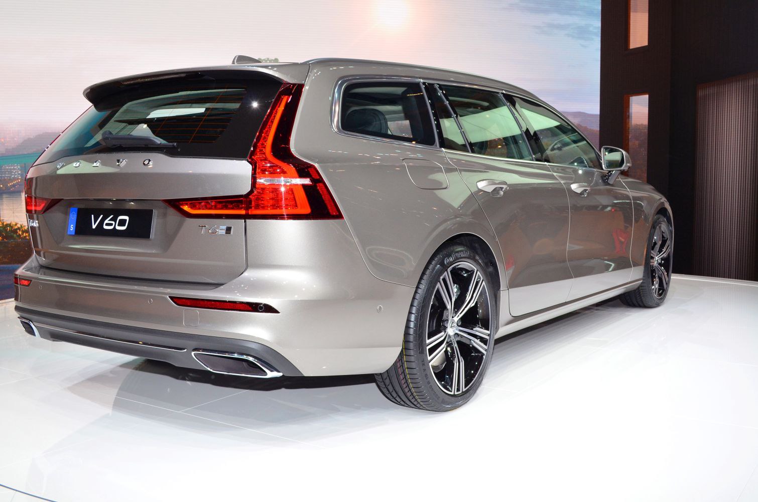Rear and side profile with LED taillights and alloy wheels