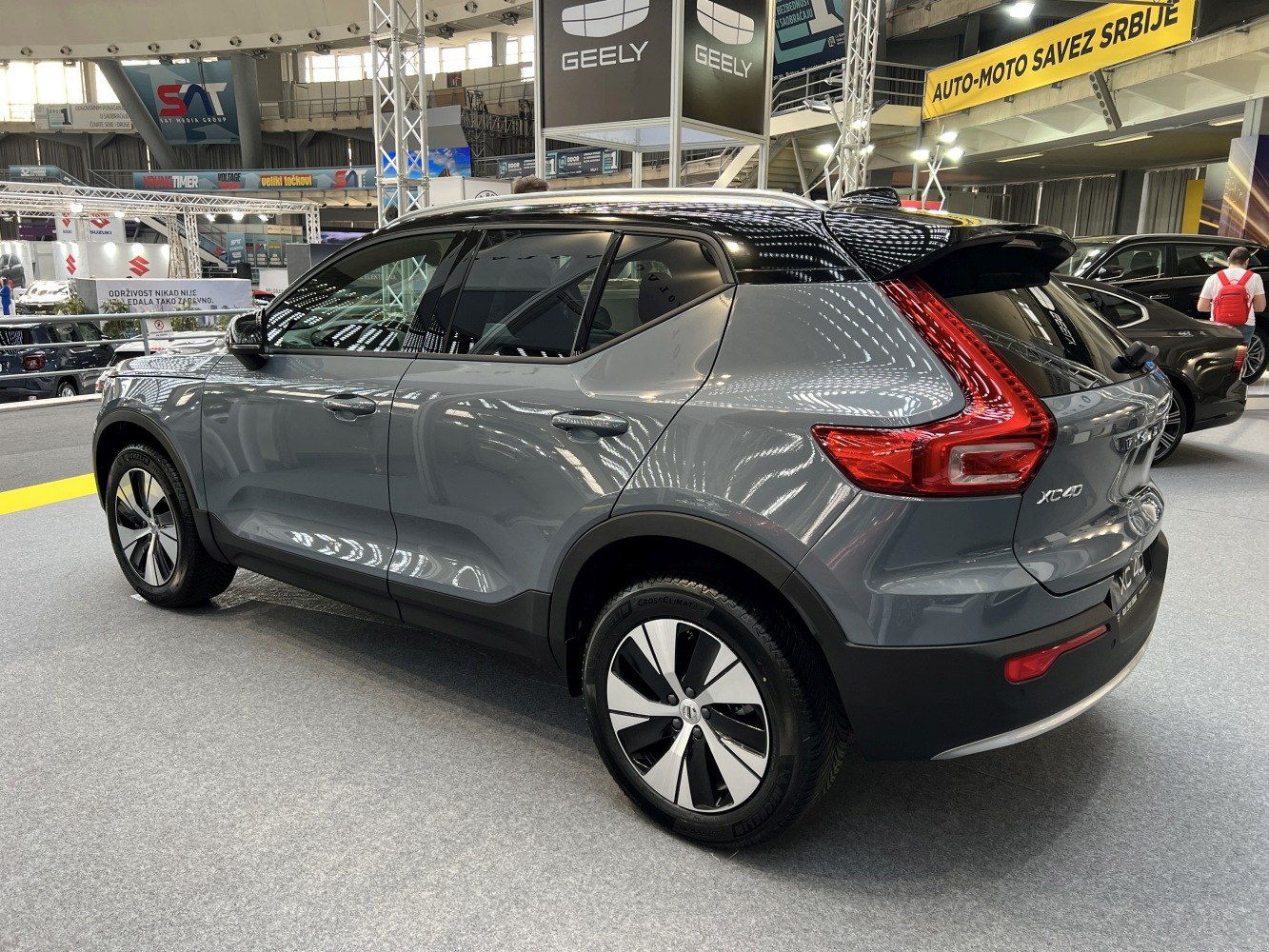 Rear and side profile with distinct tail lights and alloy wheels