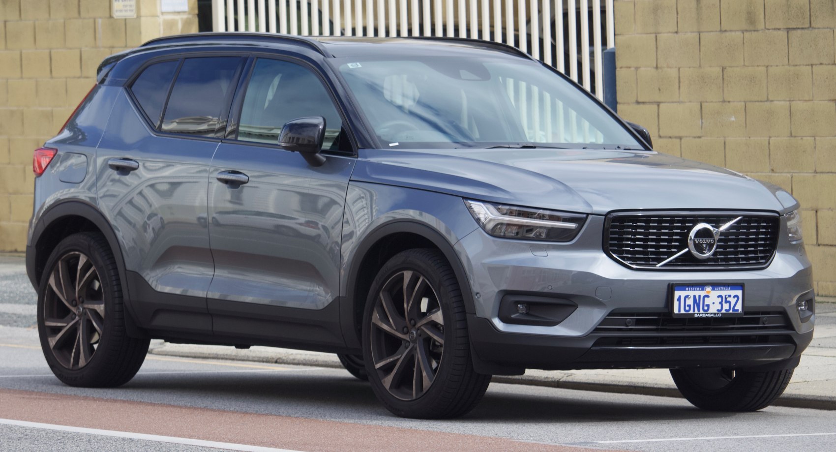 Compact SUV with bold front grille and alloy wheels