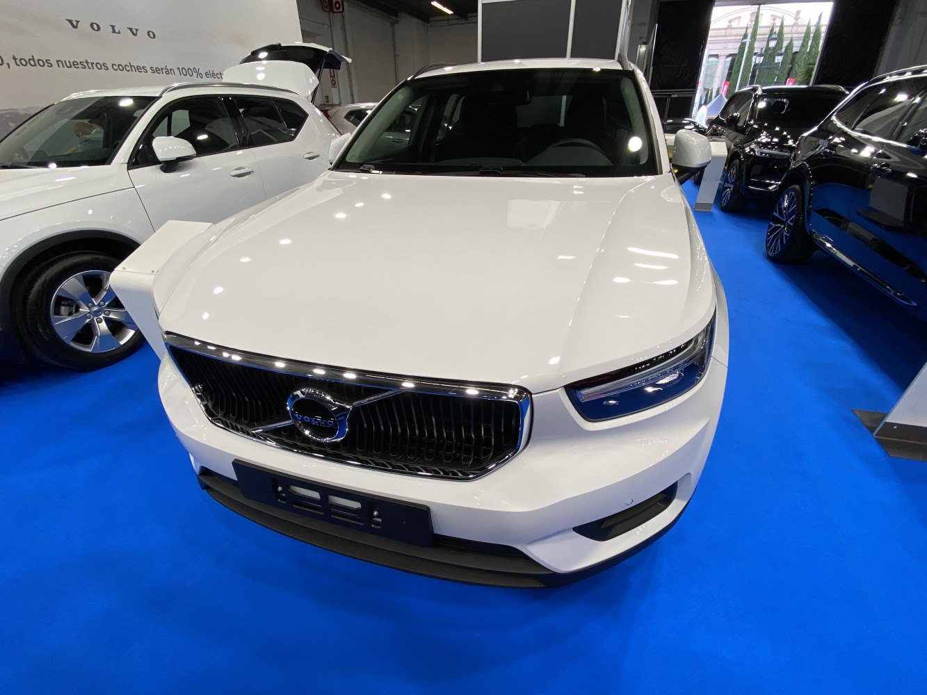 Front grille and headlights of a modern SUV