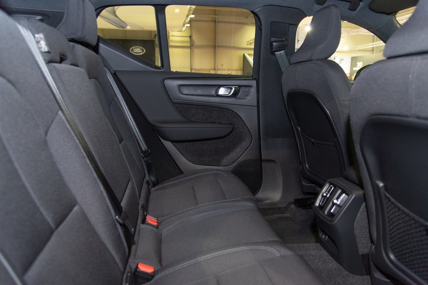 Spacious rear passenger seating with fabric upholstery and rear air vents