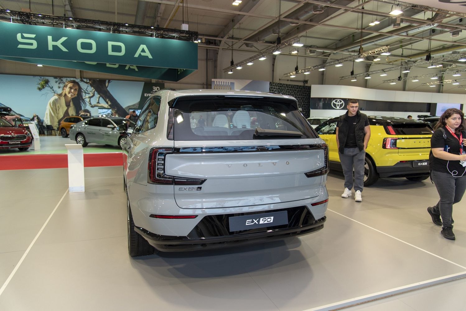 Rear view of modern SUV with LED tail lights and sleek design