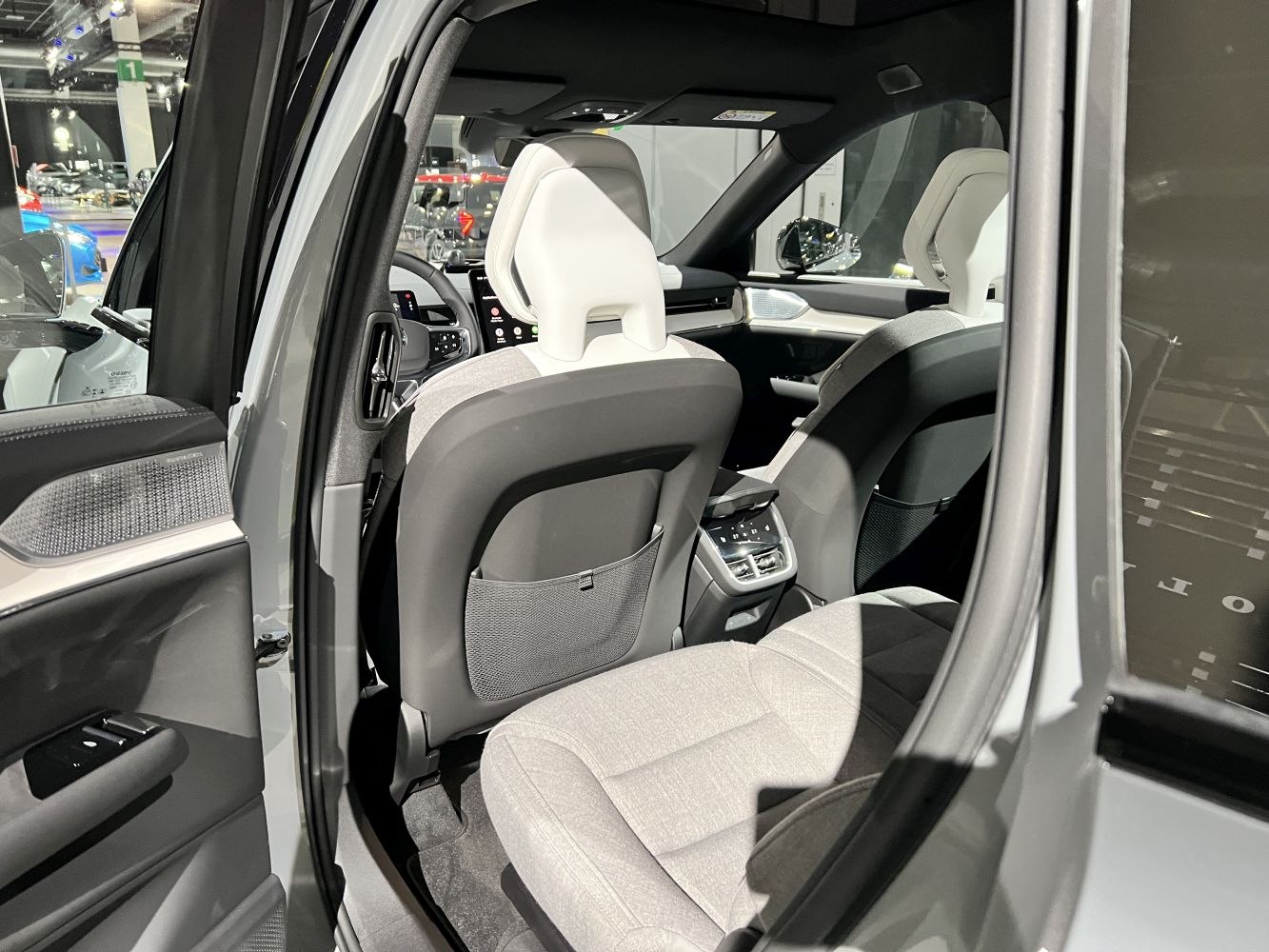 Rear interior view featuring modern seats and spacious cabin design