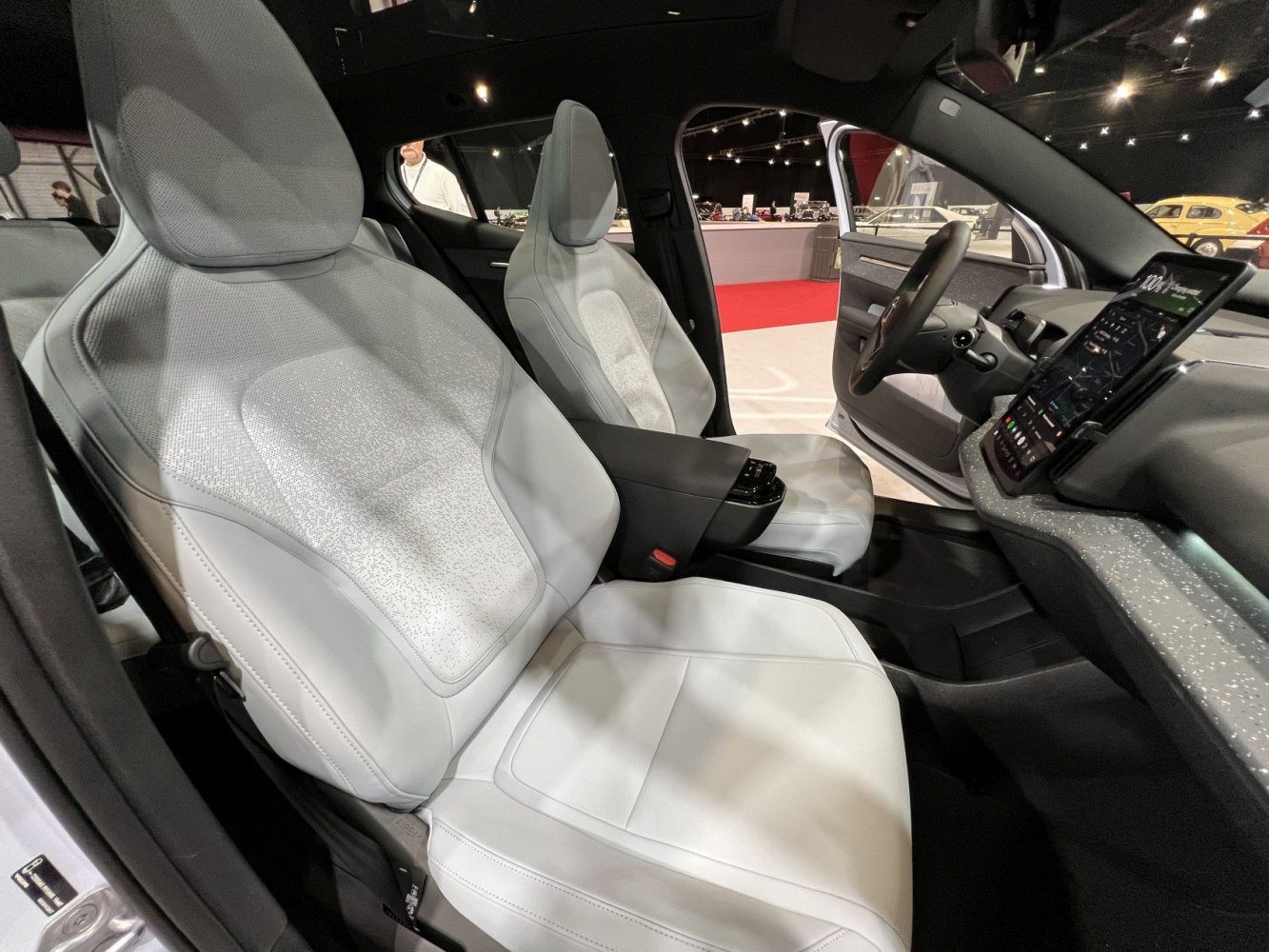 Premium seats and vertical touchscreen dashboard
