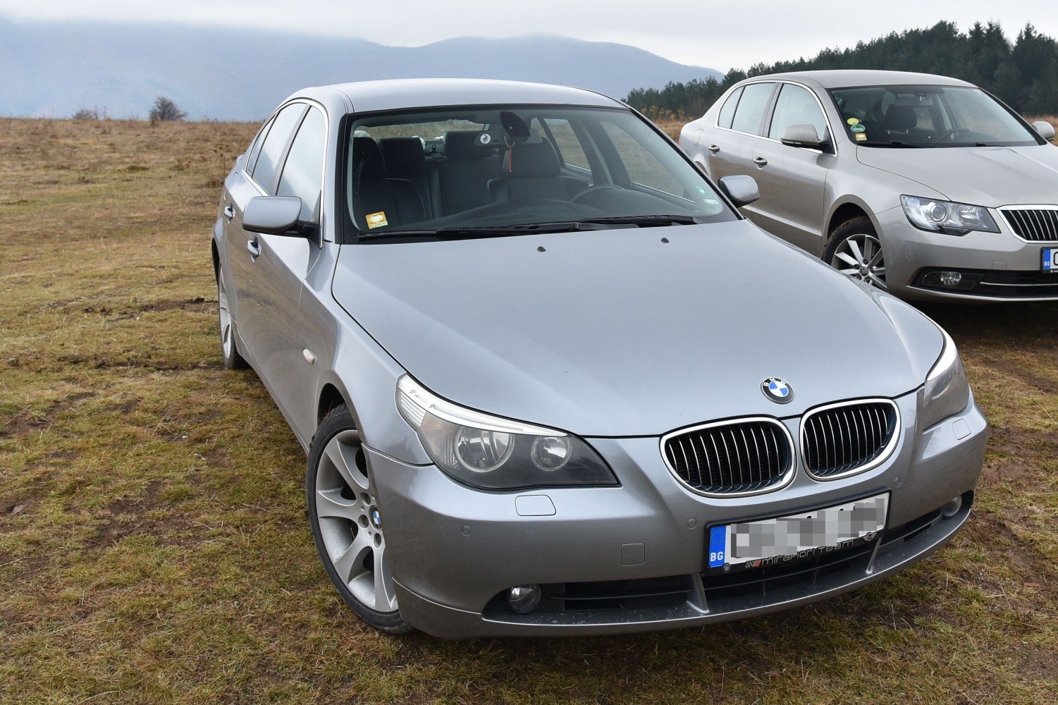 Front view with iconic dual headlights and kidney grille