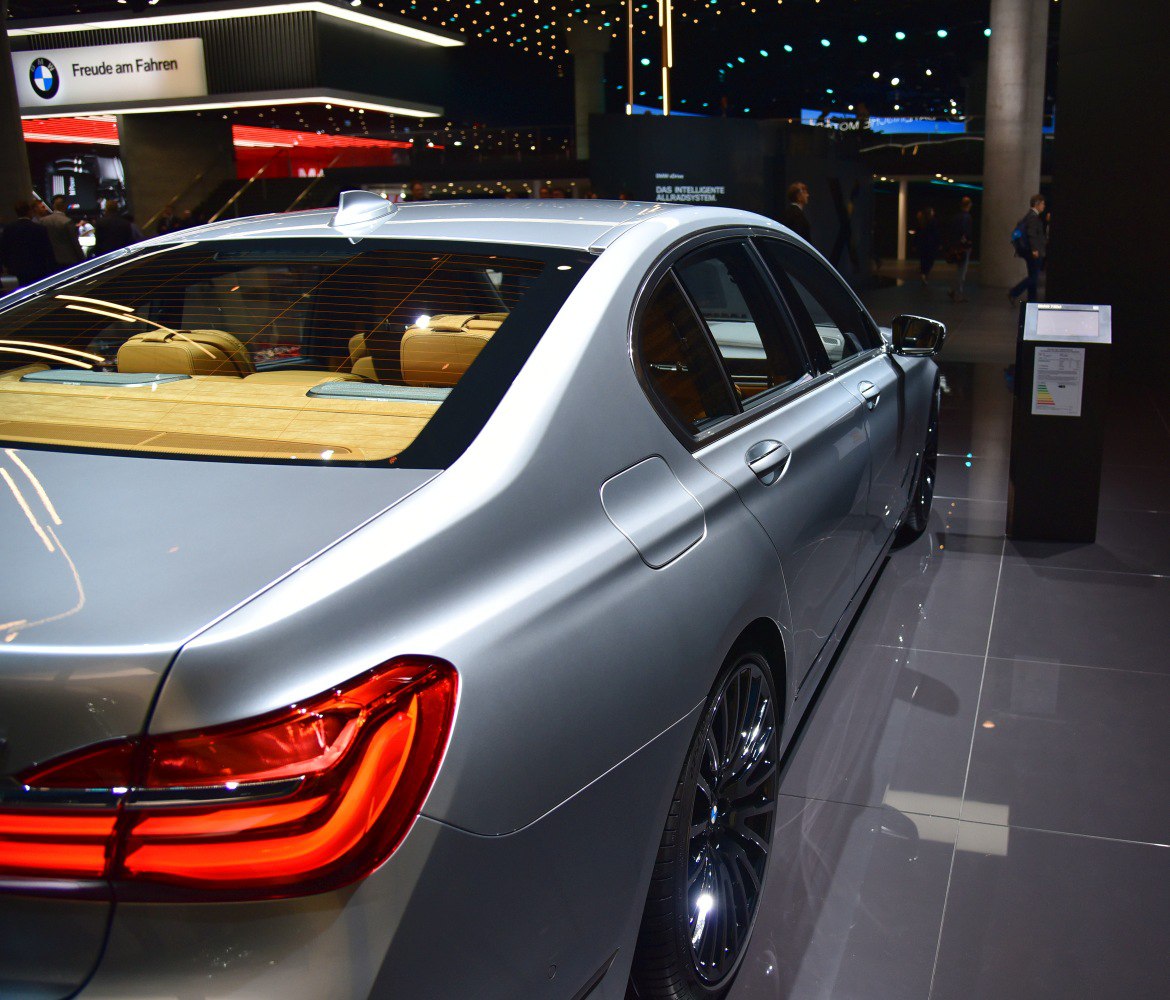Rear and side view with LED taillights and sleek body lines