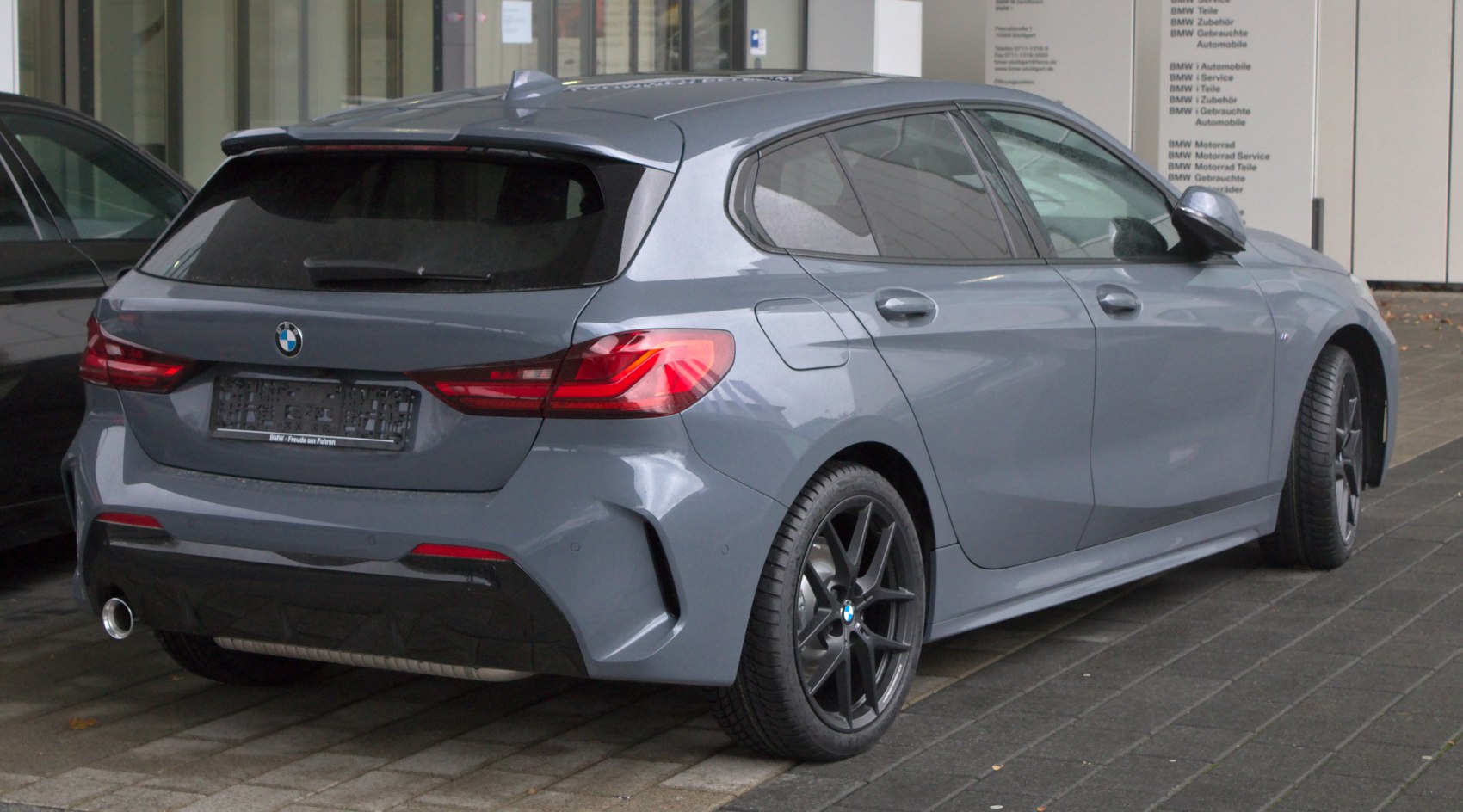 Hatchback rear with LED tail lights and sporty alloy wheels