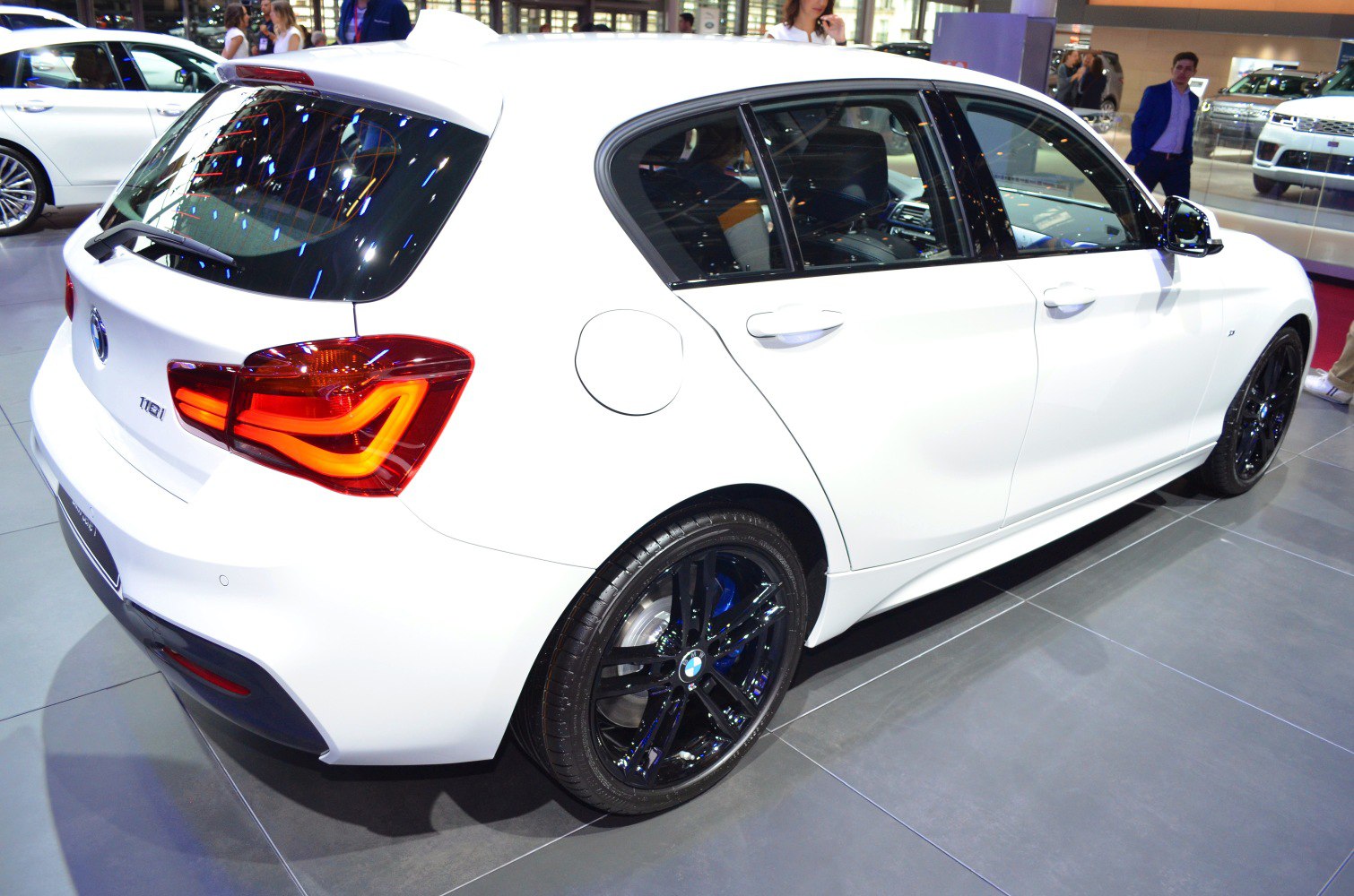 Rear and side profile with taillights and black alloy wheels