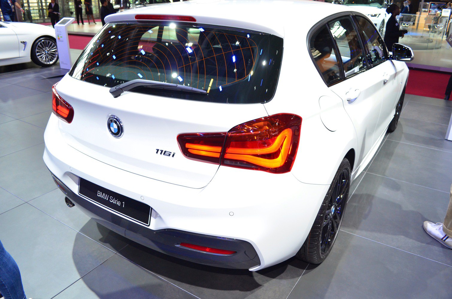 Rear view and LED taillights of a 5-door hatchback