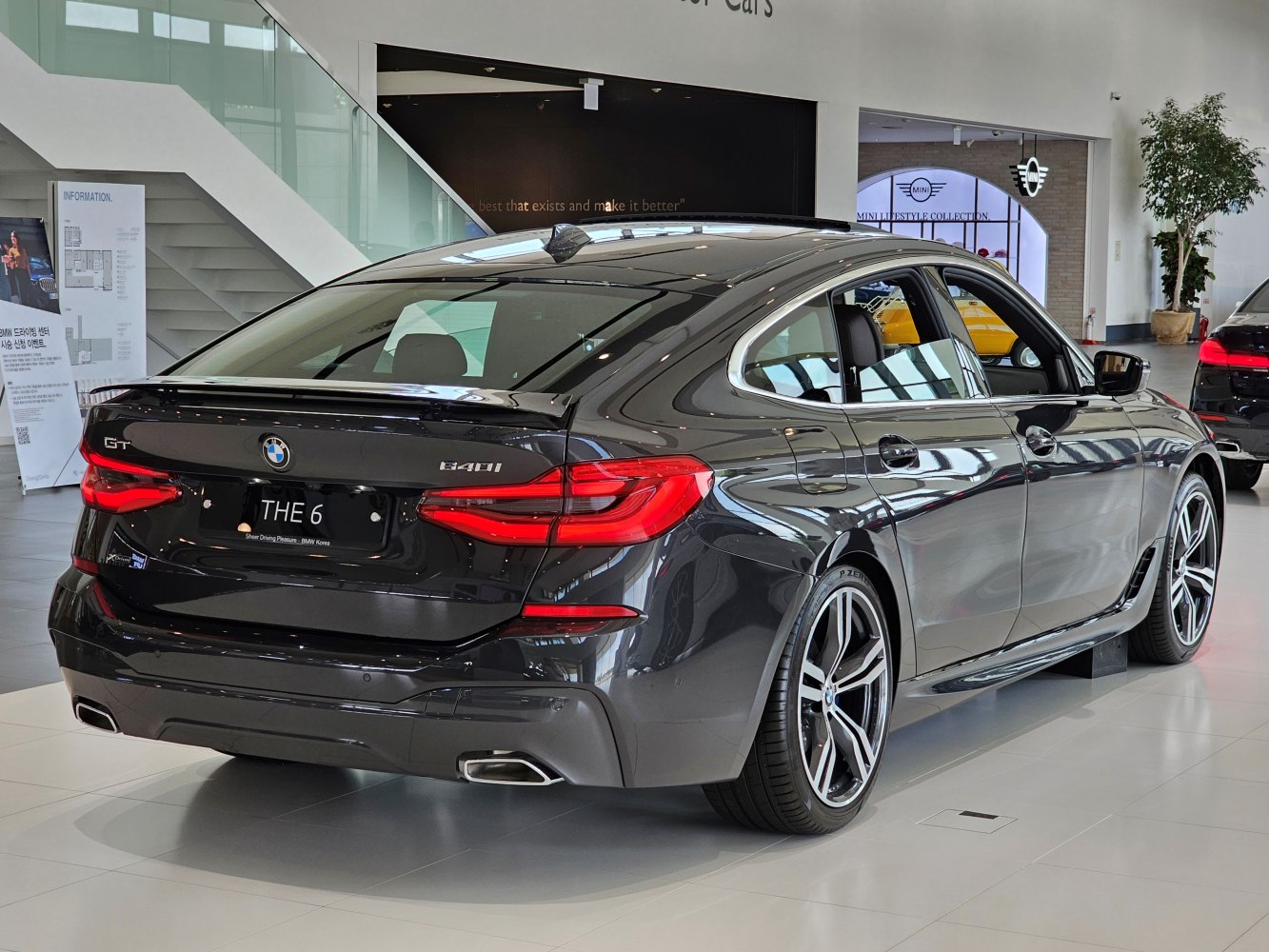 Sleek rear design with distinctive taillights and dual exhausts