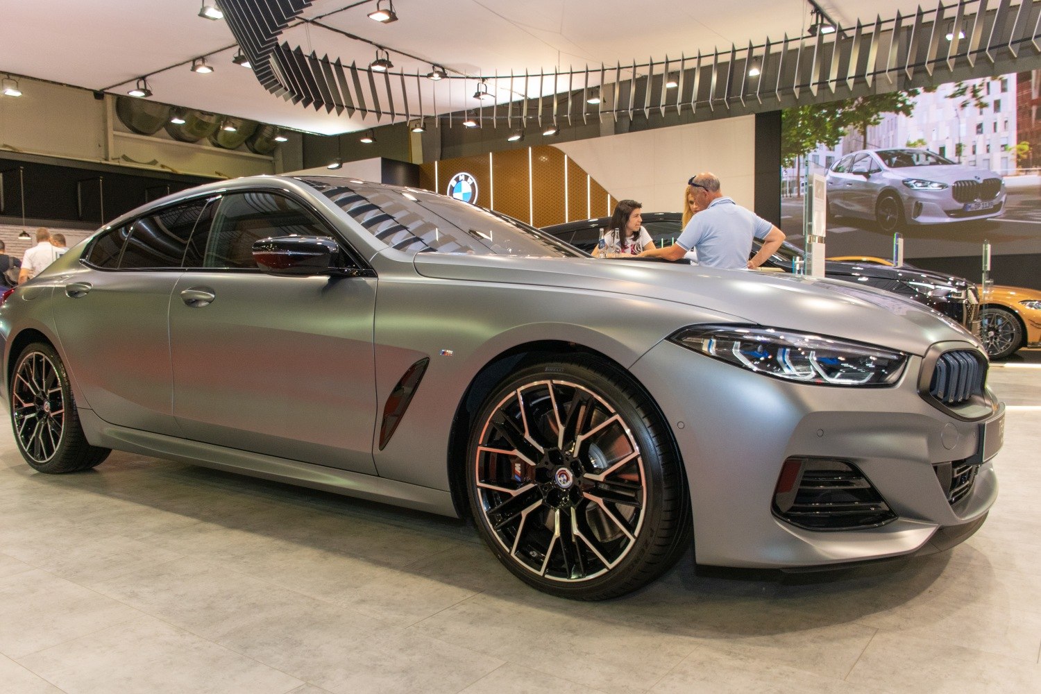 Sleek front side profile with modern alloy wheels