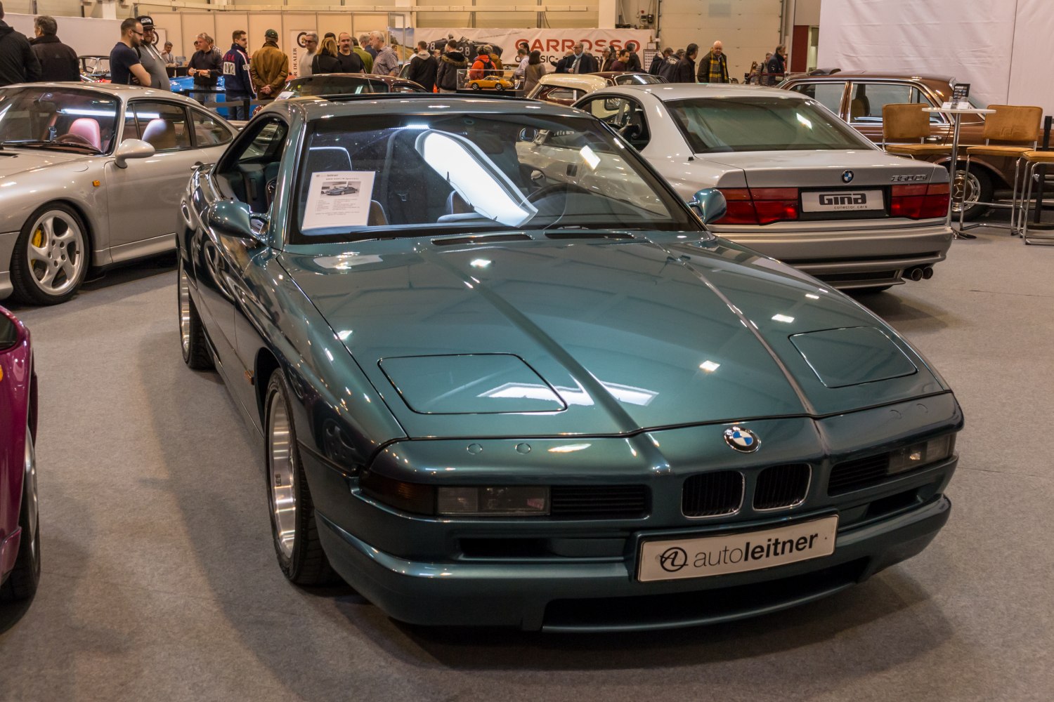 Classic coupe with pop-up headlights and sleek aerodynamic design