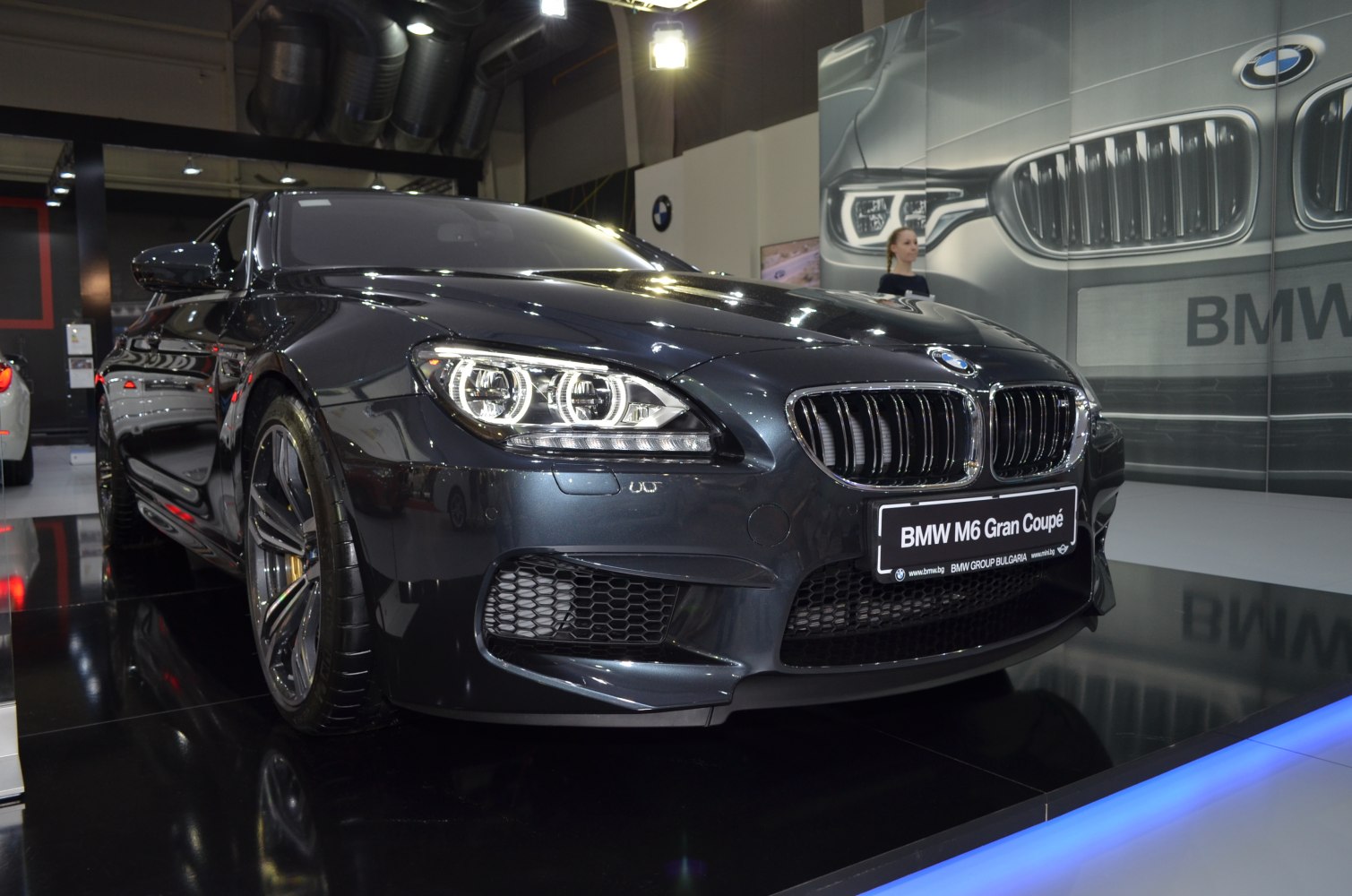 Aggressive front view with LED headlights and kidney grille