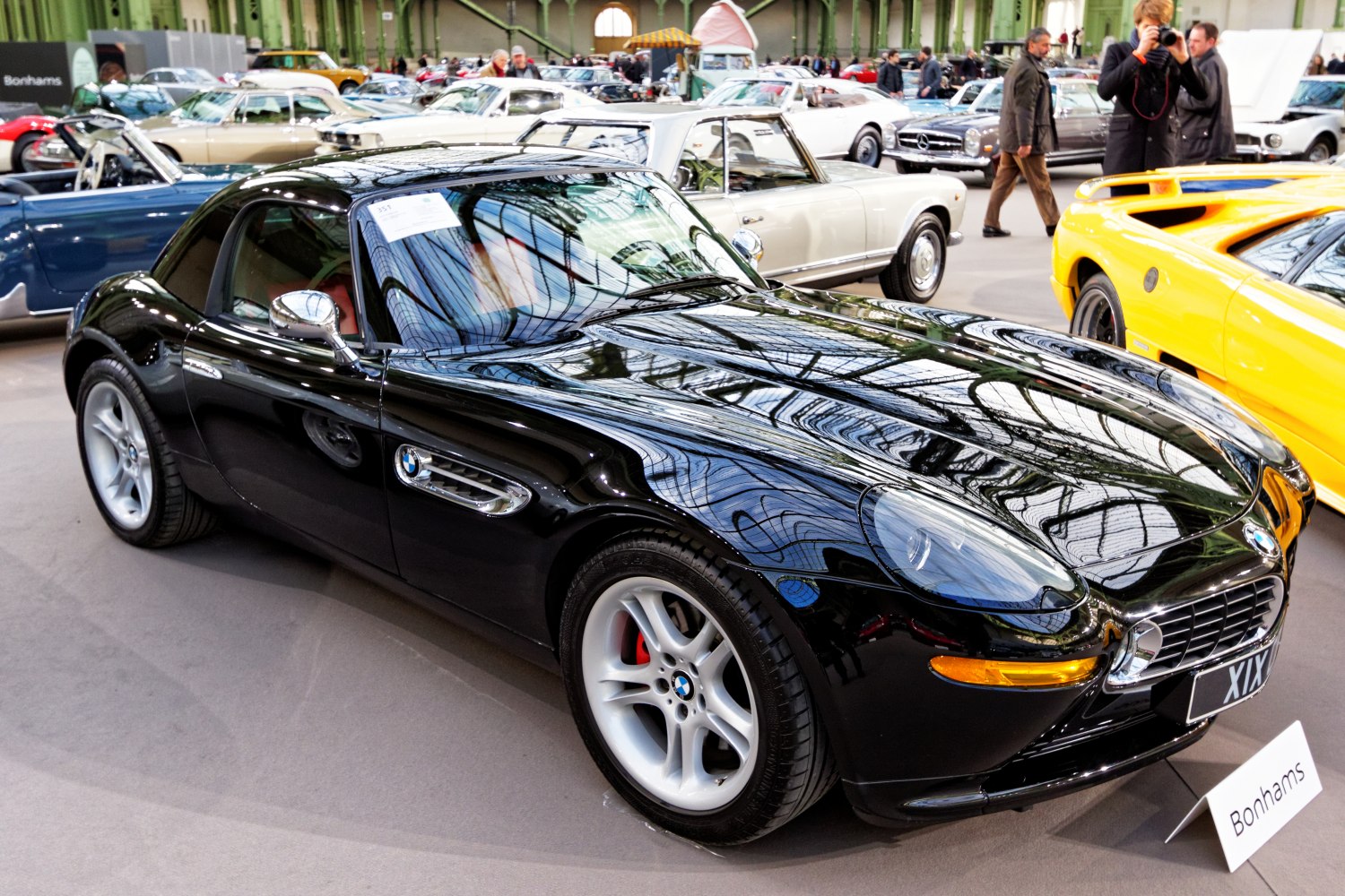 Black BMW Z8 E52 hardtop roadster with alloy wheels and sleek design