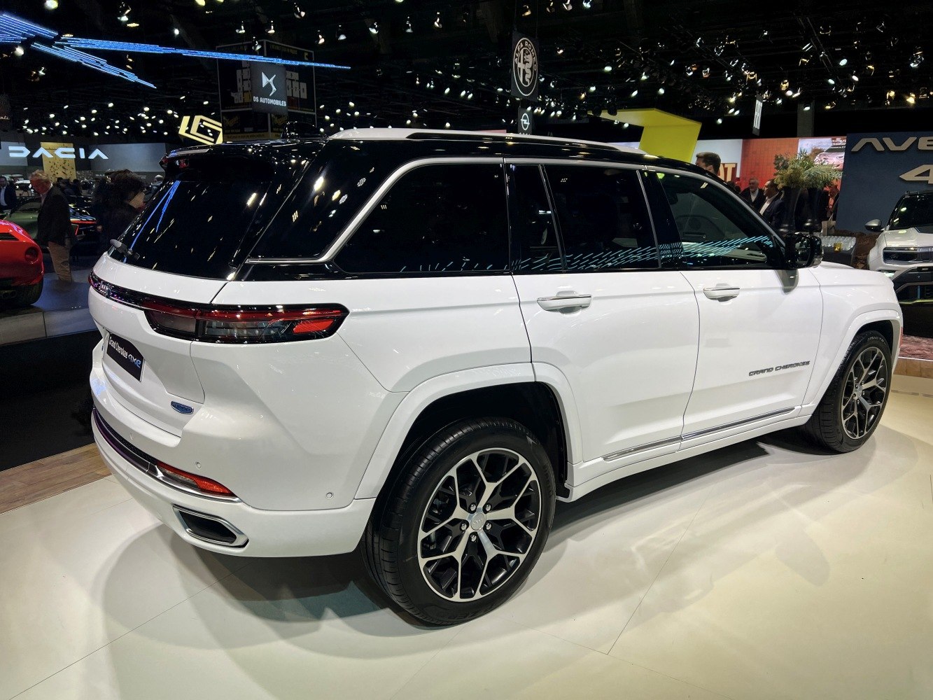 Modern SUV rear side with tail light and alloy wheels