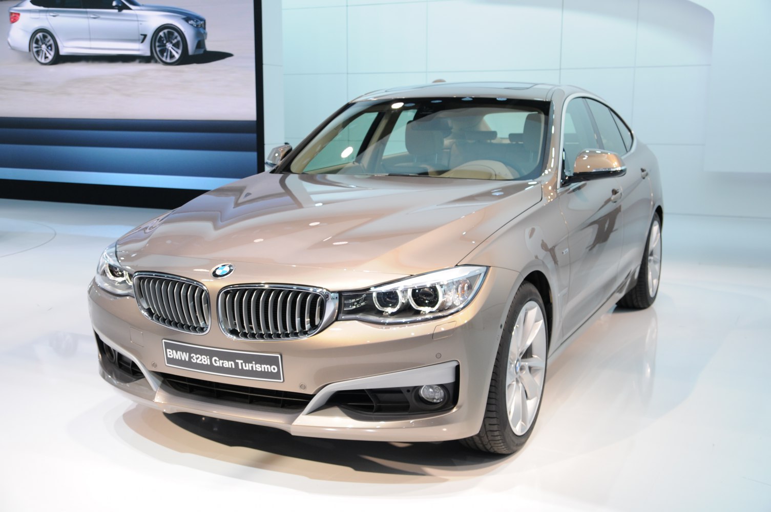 BMW 3 Series GT front with kidney grille and LED headlights