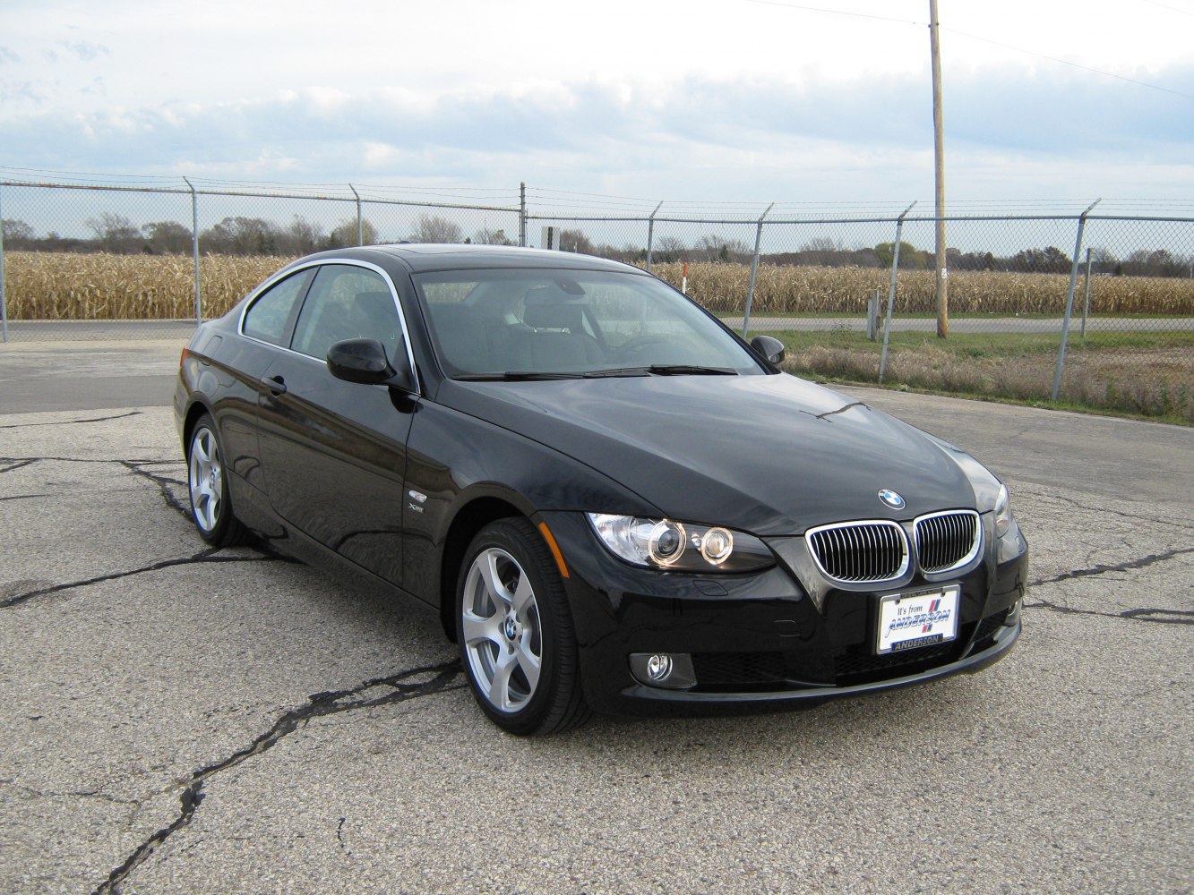 Front three-quarter view with kidney grille and angel eye headlights